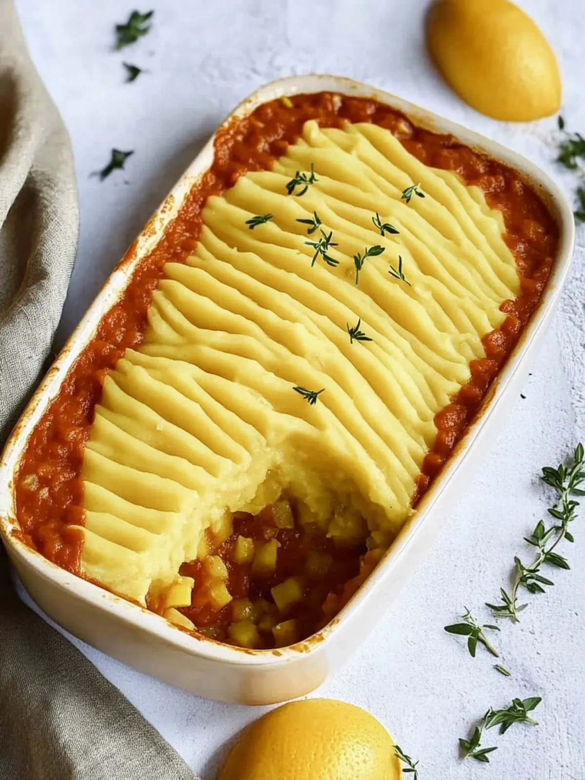 Veganer Shepherd's Pie mit Linsen