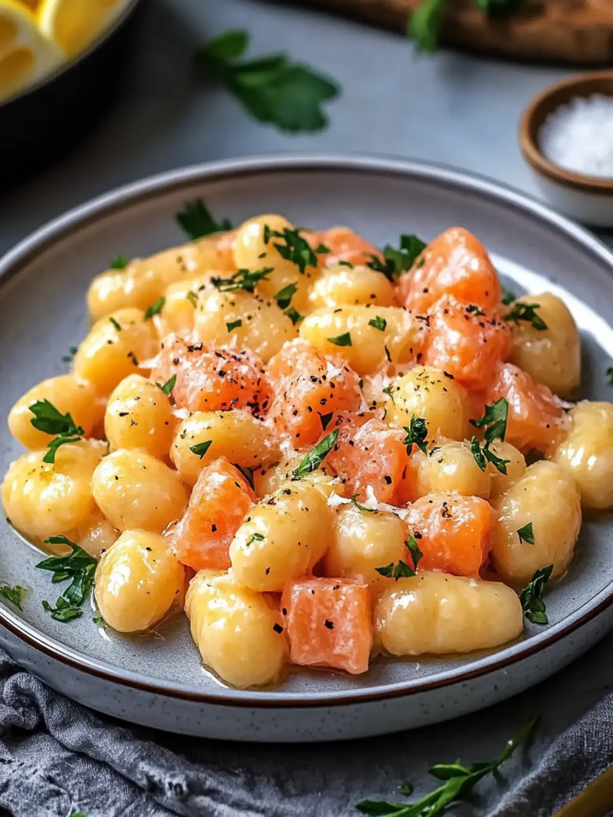 Saftige Räucherlachs-Gnocchi