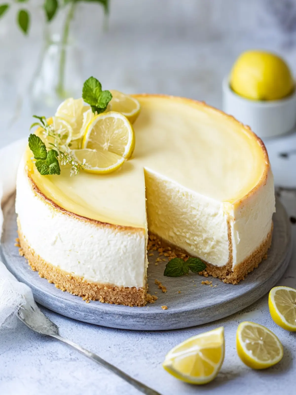 Käsekuchen ohne Boden