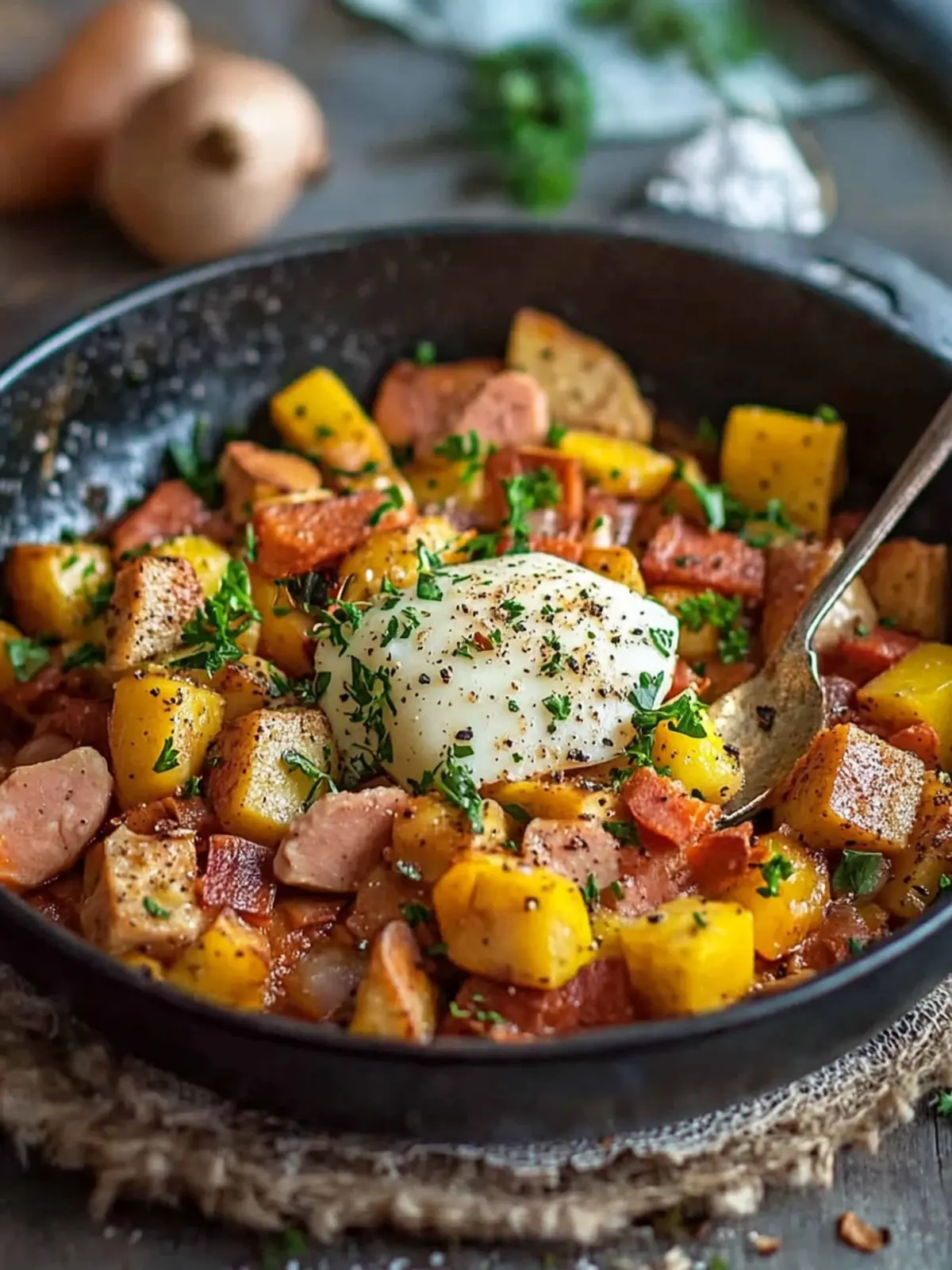 Kartoffel Leberkäse Pfanne – kreatives Hausmannskost-Rezept