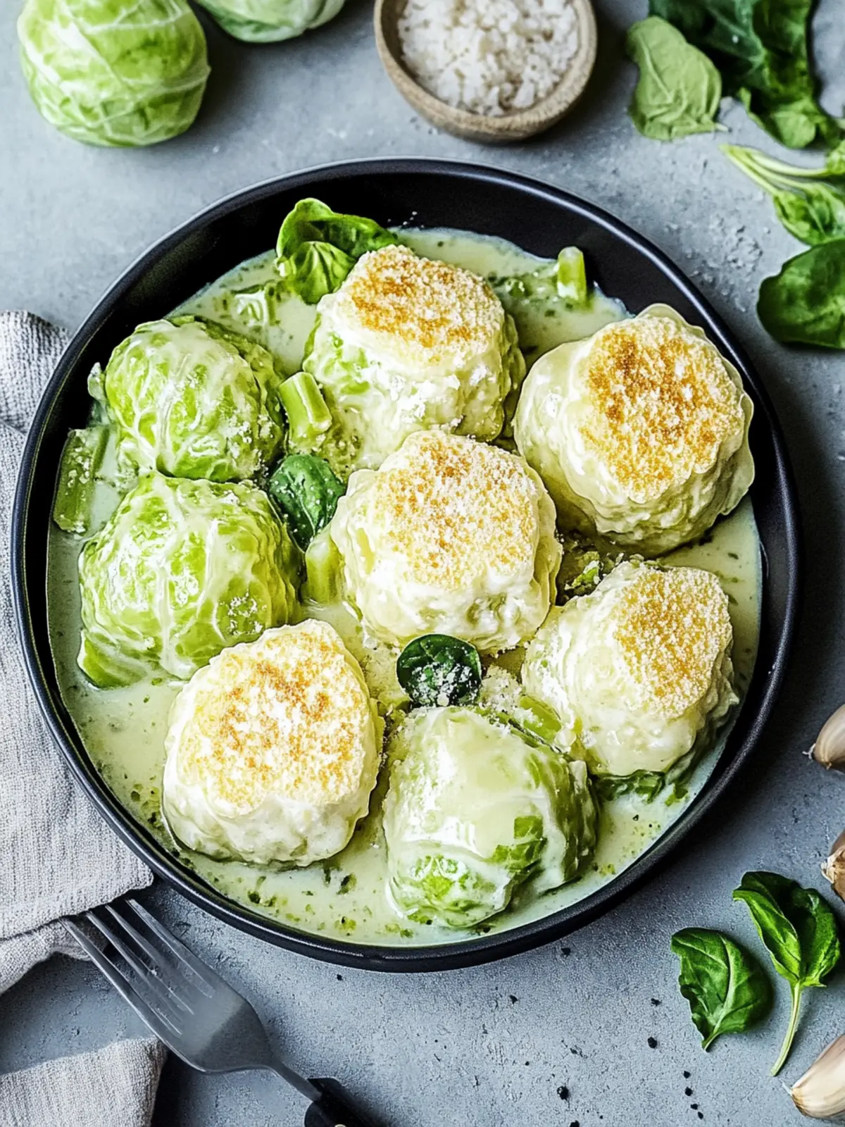 Rosenkohl in Frischkäse-Senfsauce für Genießer