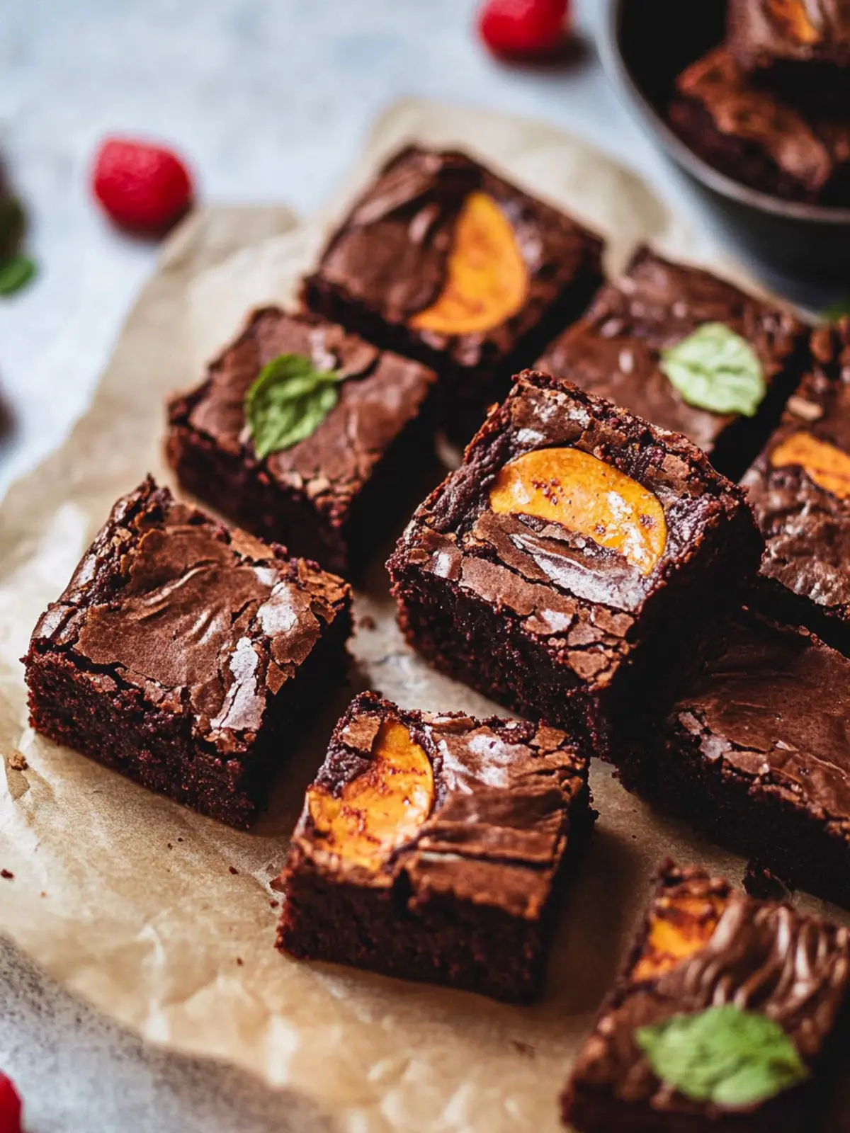 Kürbis-Käsekuchen-Brownies