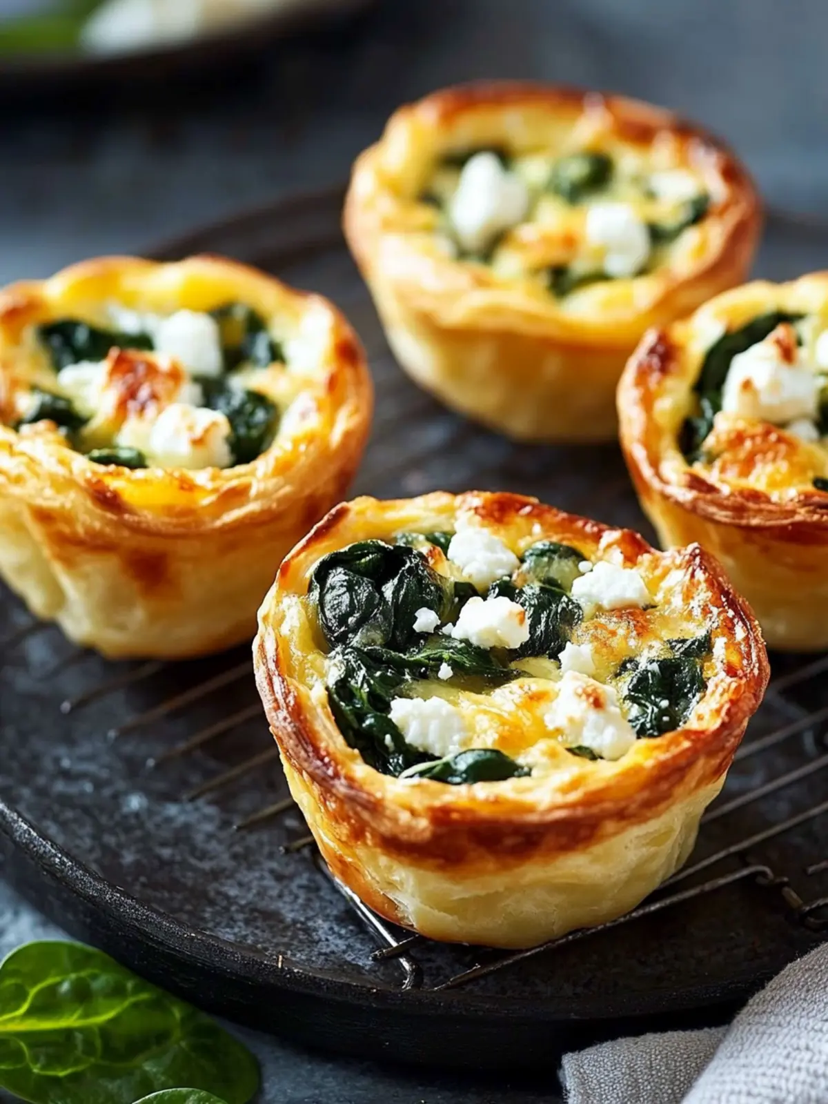 Mini-Quiches with spinach and feta: A simple recipe for the lunchbox