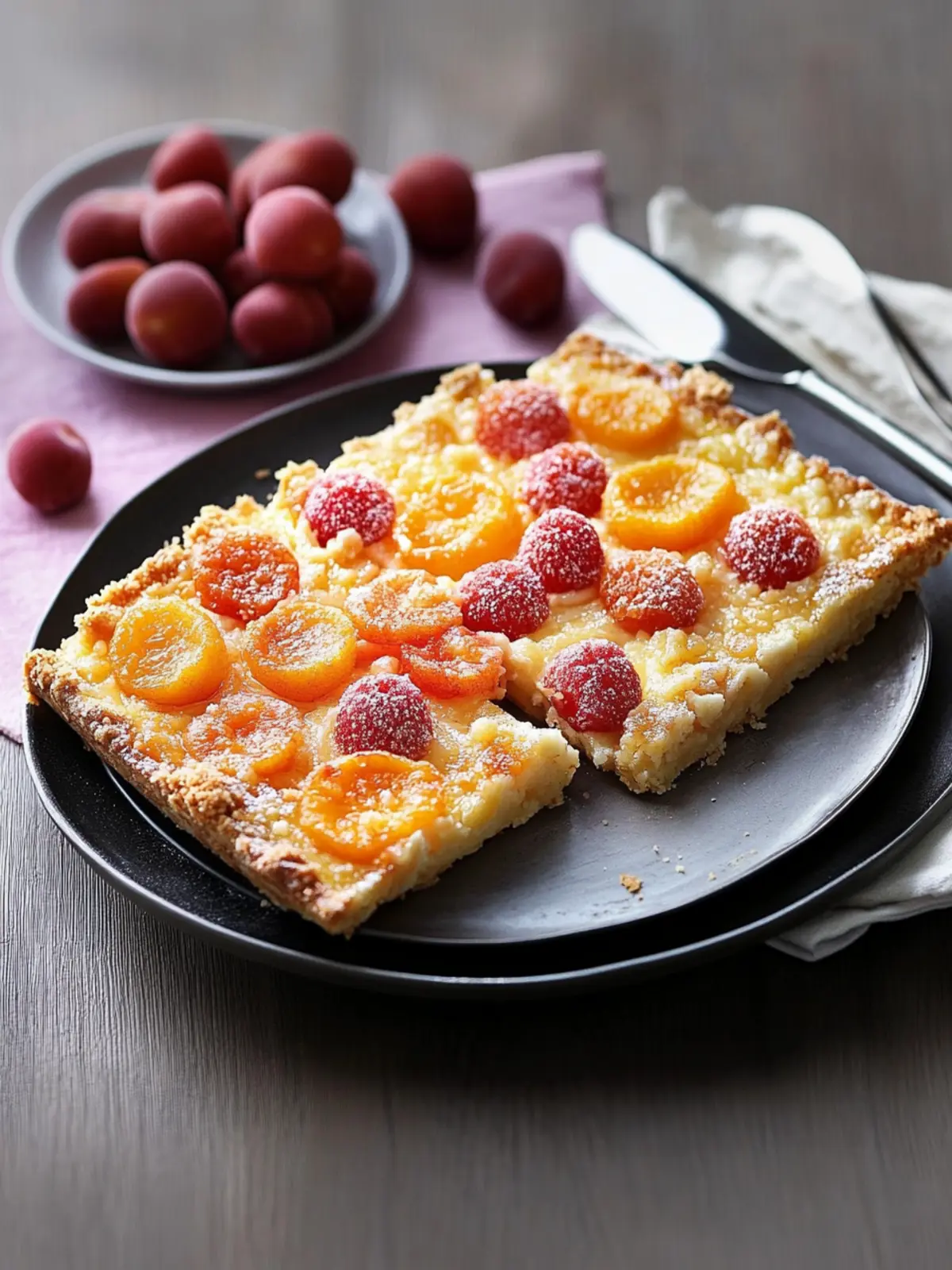 Quick Curd Crumble Cake with Fruit