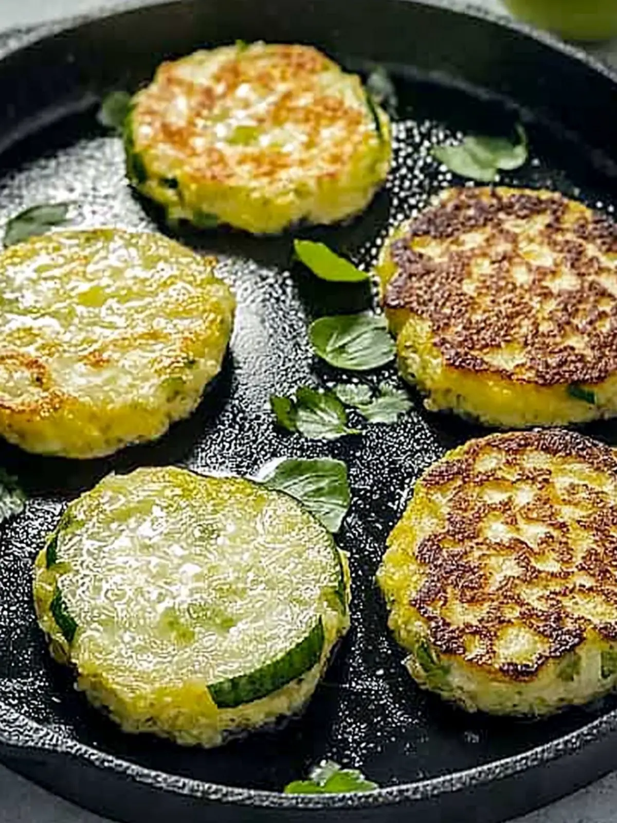 Knusprige und einfache Zucchini-Puffer Rezept