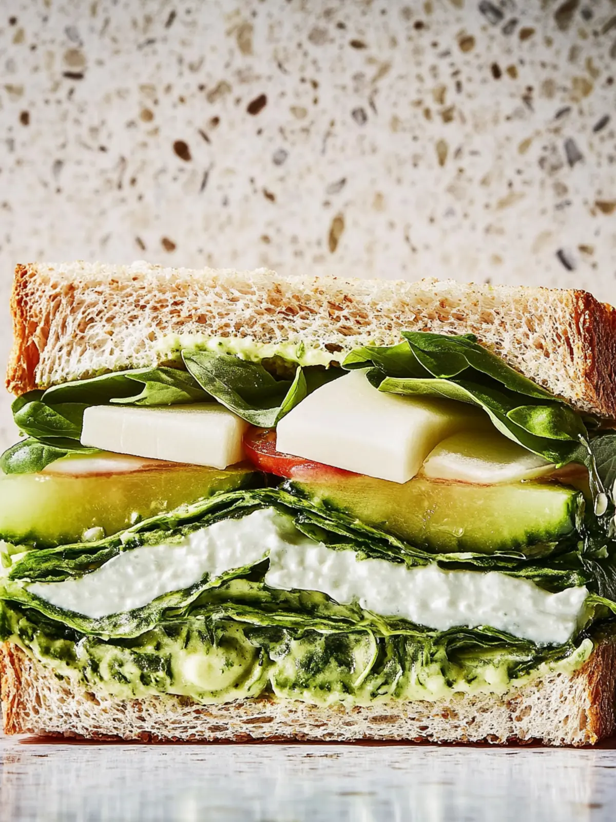 Grüner Göttinnen Crunch Sandwich