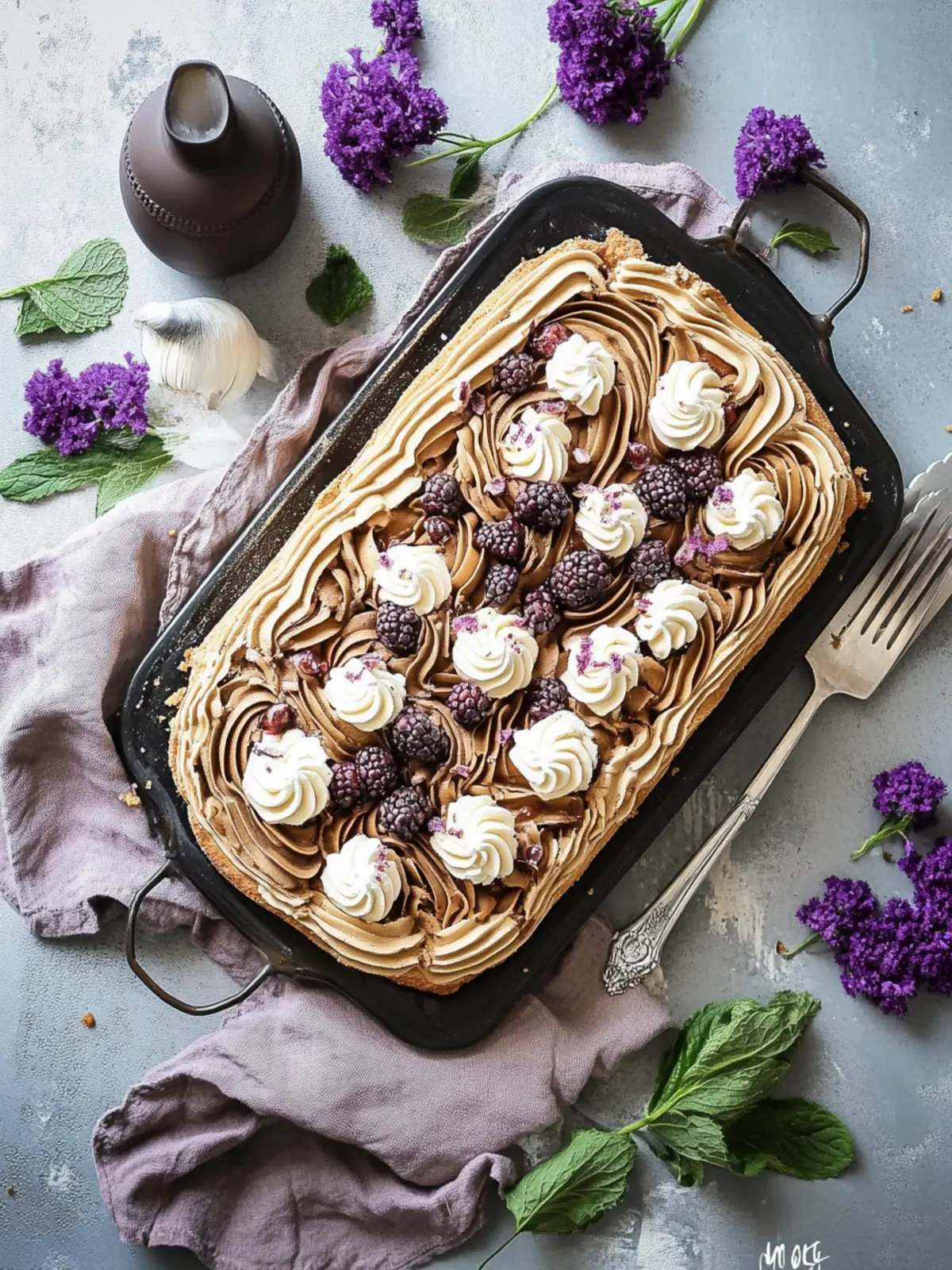 Zwetschgentarte mit Zimtganache