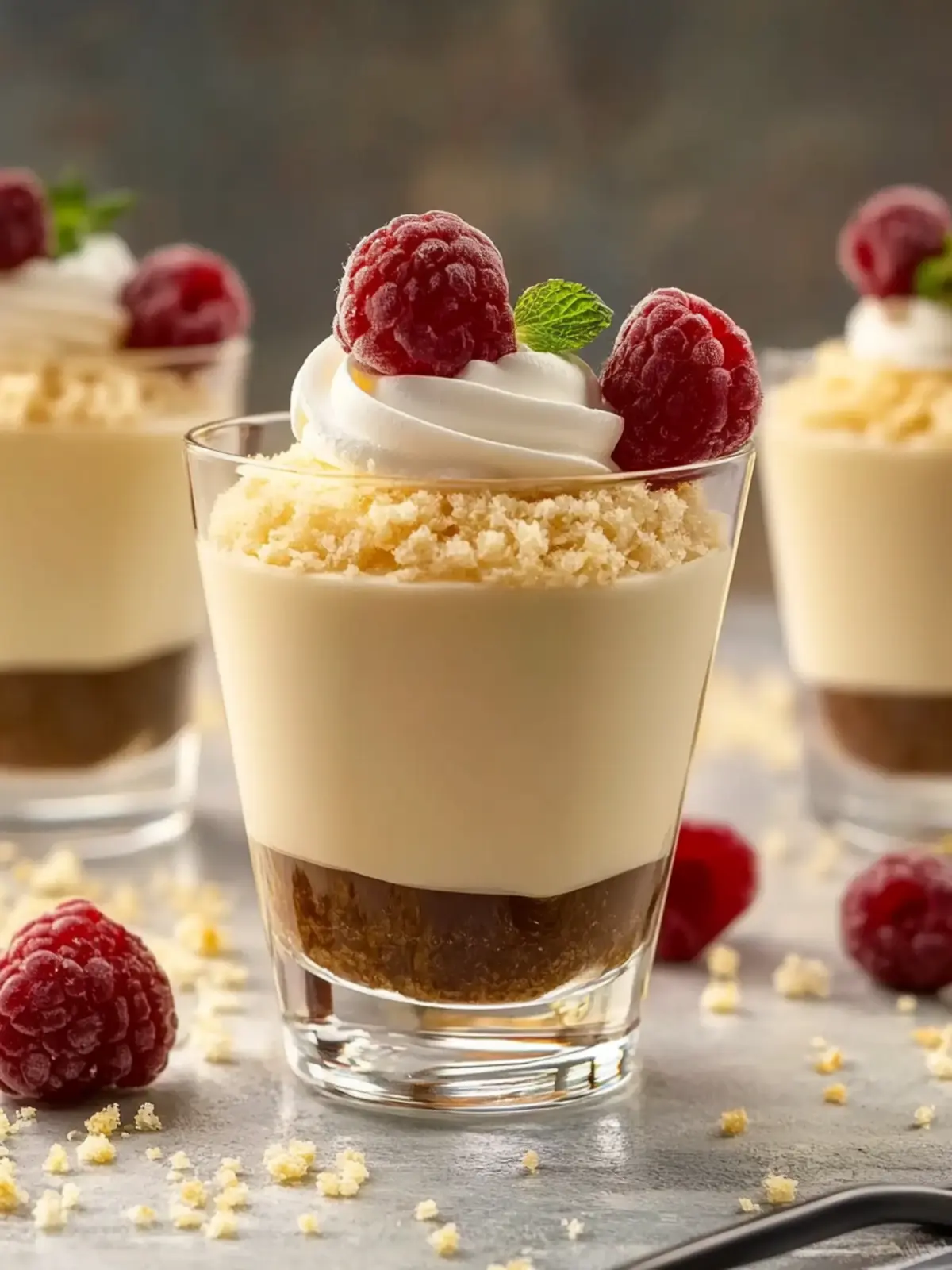 Gutes Dessert im Glas