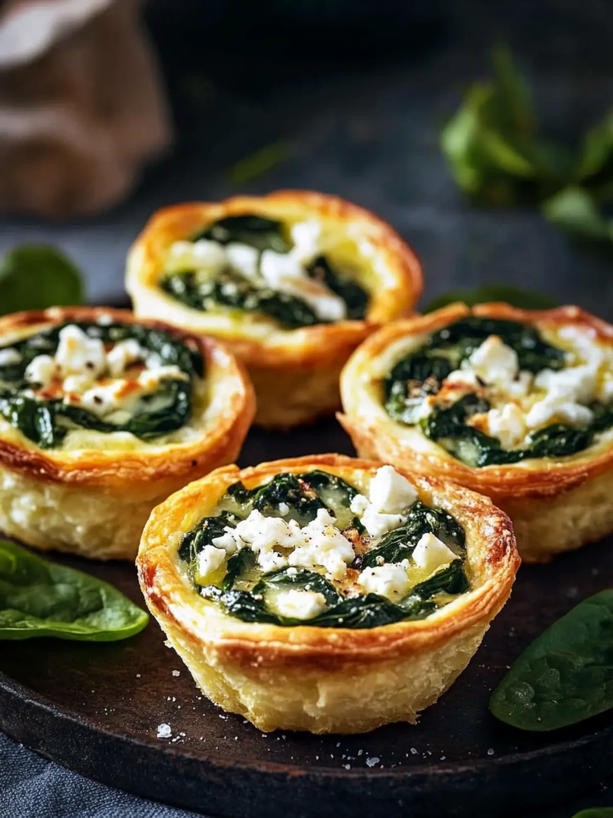 Mini-Quiches with spinach and feta: A simple recipe for the lunchbox