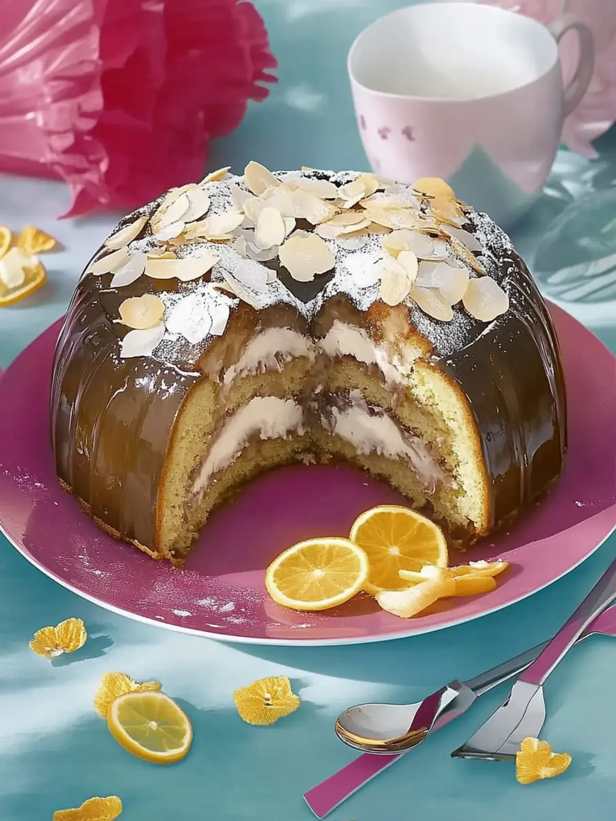 Weihnachtlicher Marmorkuchen