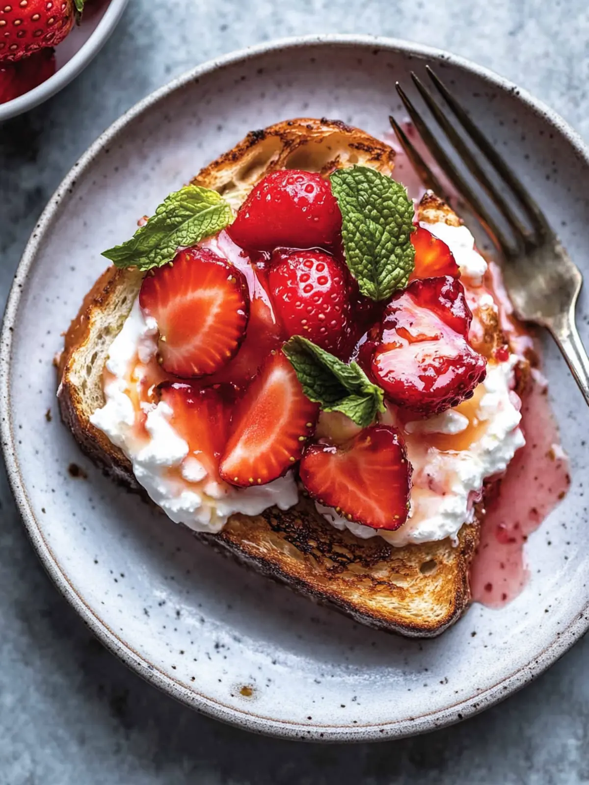 Französischer Toast mit Erdbeeren und Sahne – Valentinstagsbrunch