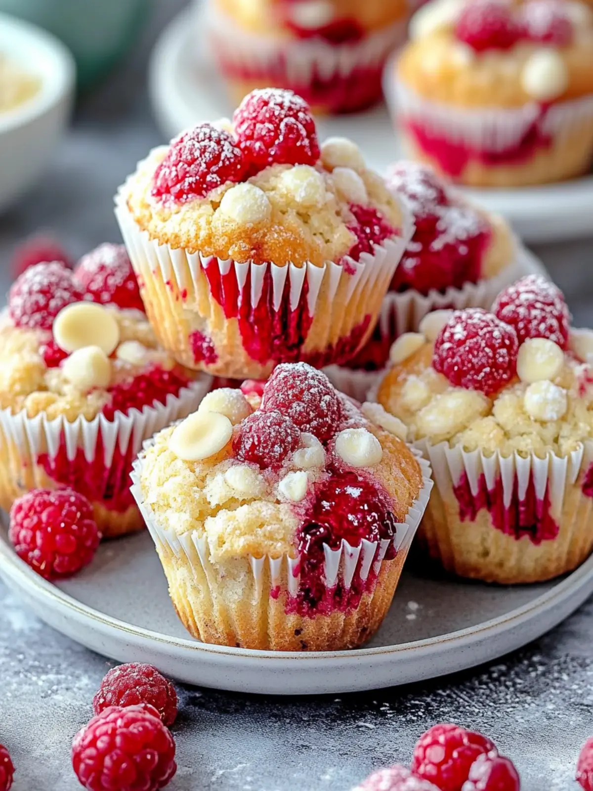 White Chocolate Raspberry Muffins: The Simple Recipe for Juicy Muffins