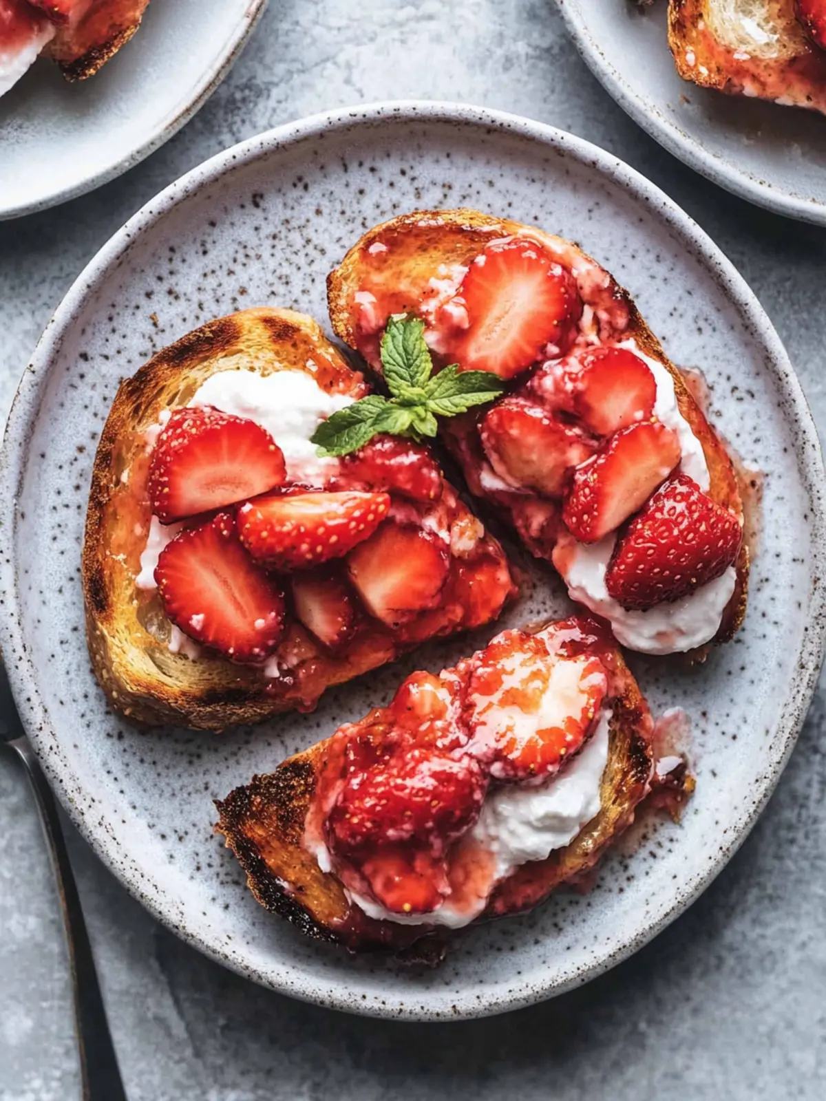 Französischer Toast mit Erdbeeren und Sahne – Valentinstagsbrunch