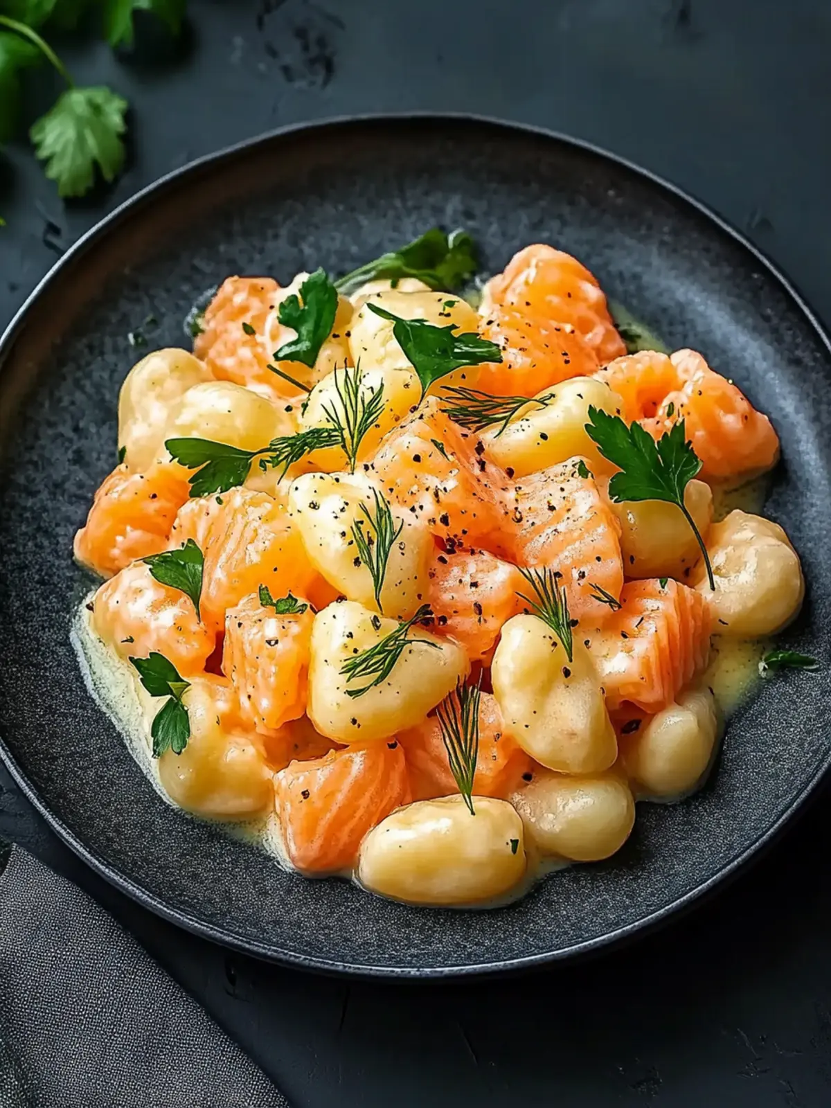 Saftige Räucherlachs-Gnocchi