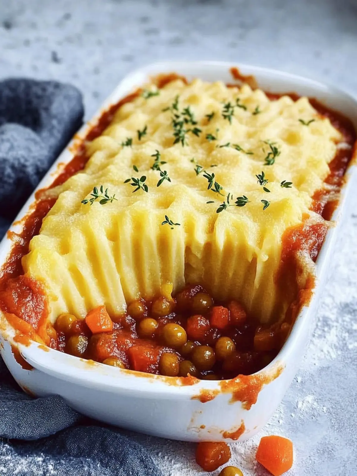 Veganer Shepherd's Pie mit Linsen