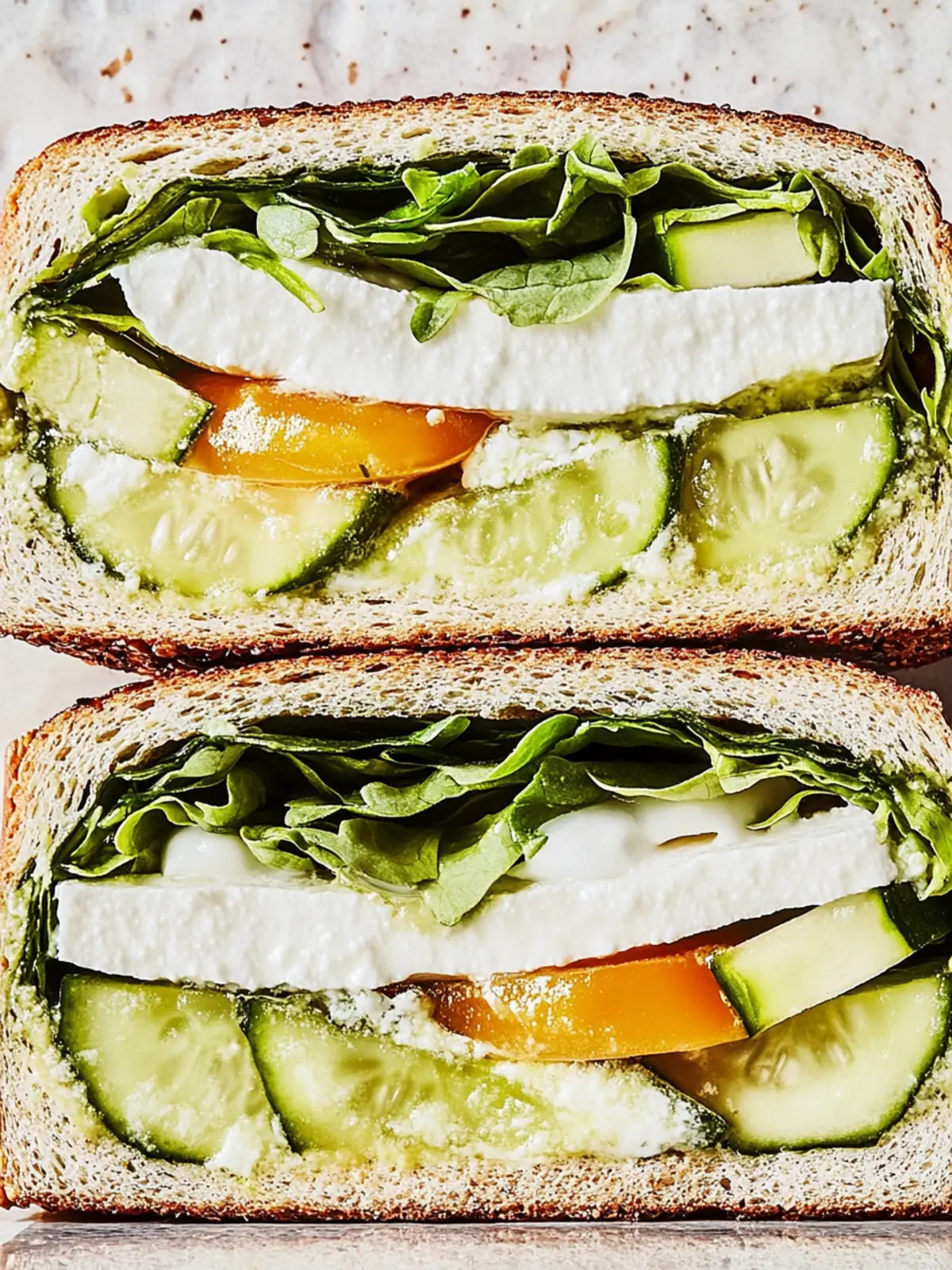 Grüner Göttinnen Crunch Sandwich