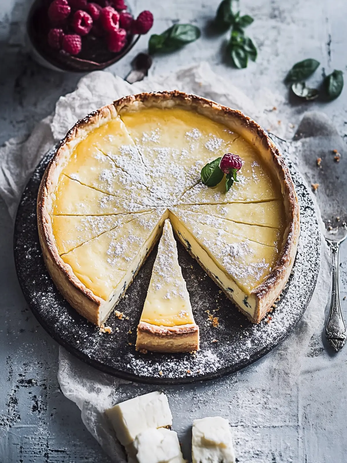Traumhafter französischer Käsekuchen – Unsere hinreißende Tarte au Fromage