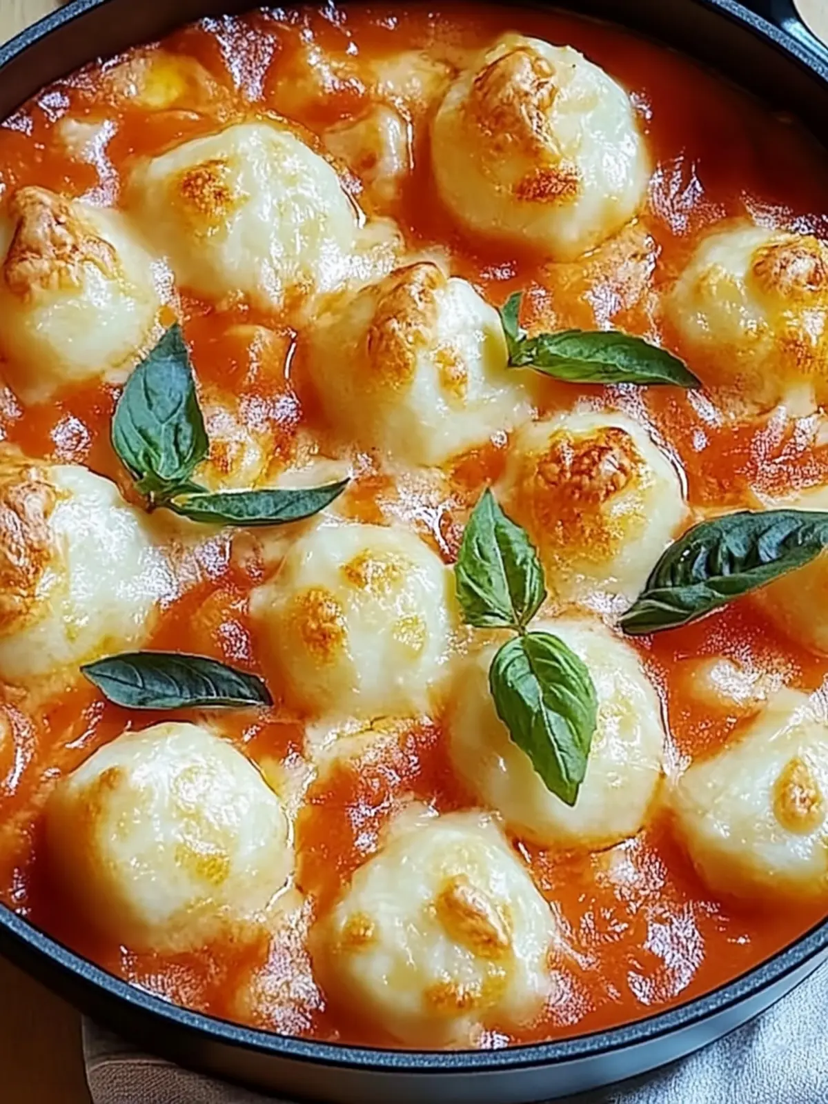 Gnocchi Auflauf Tomate Mozzarella