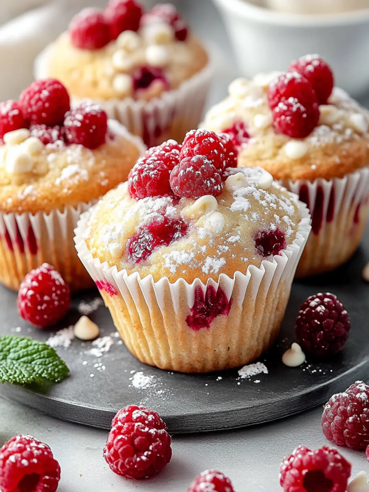 White Chocolate Raspberry Muffins: The Simple Recipe for Juicy Muffins