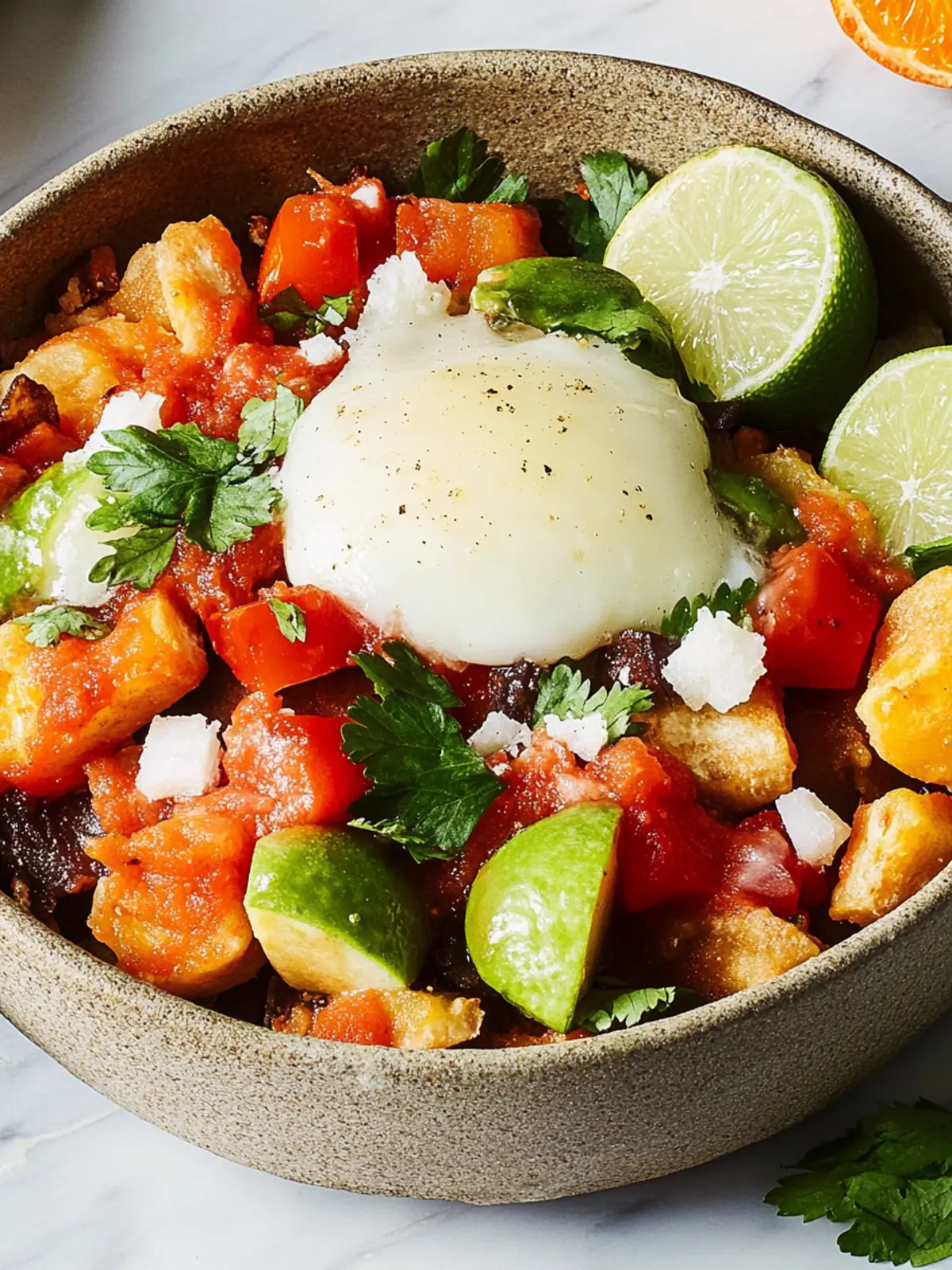 Huevos Rancheros Frühstücksschalen