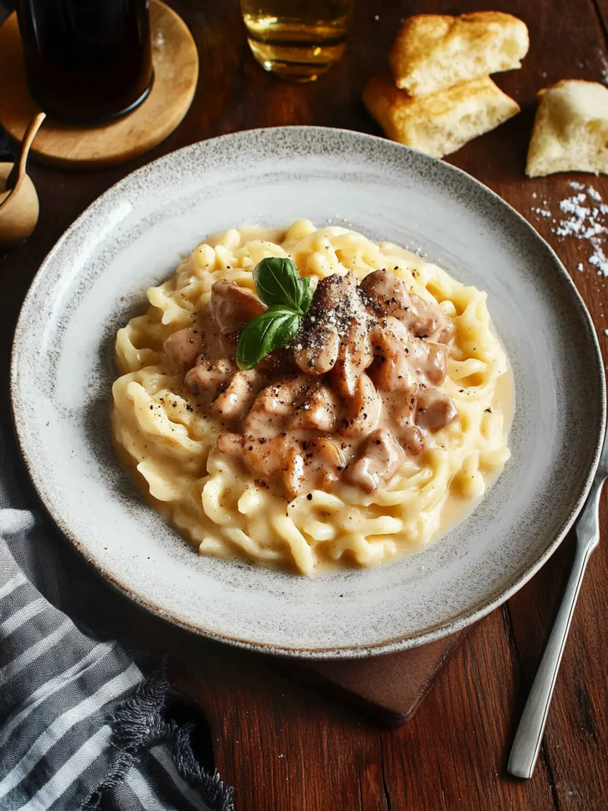 Jägersoße mit Spätzle