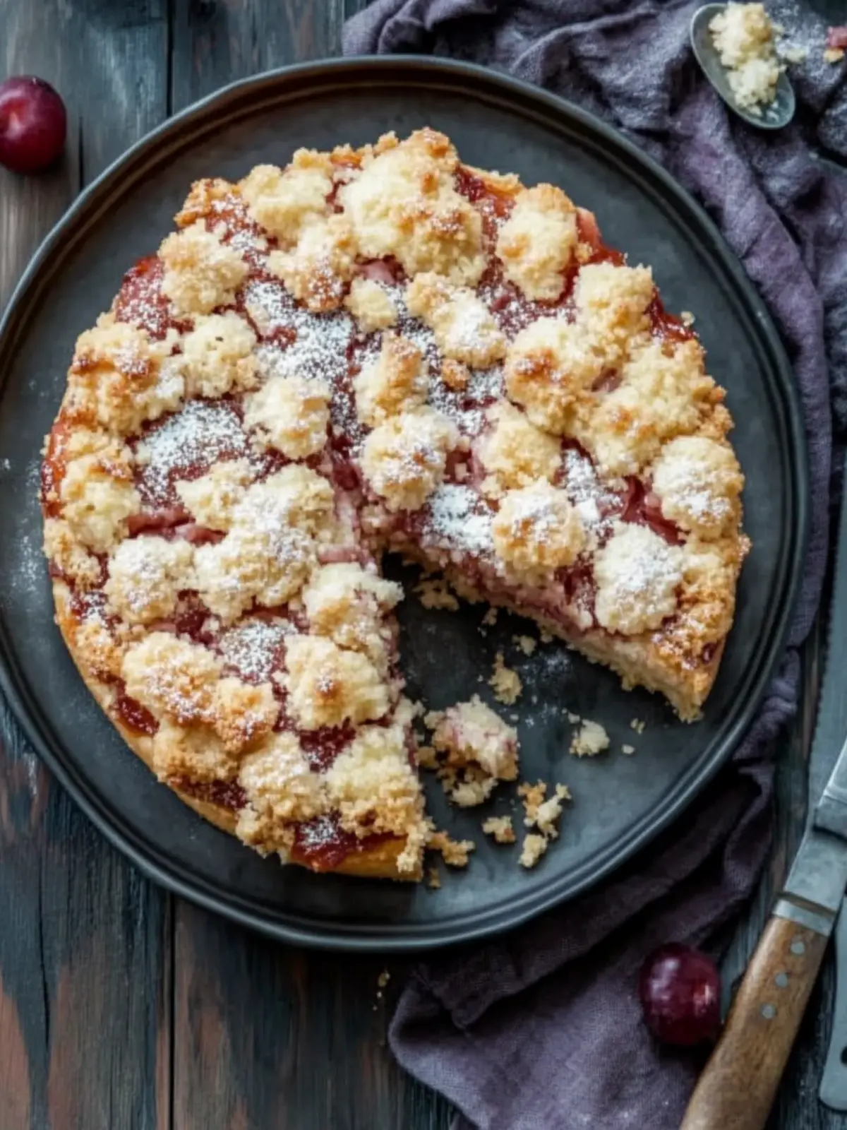 Zwetschgenkuchen mit Streusel