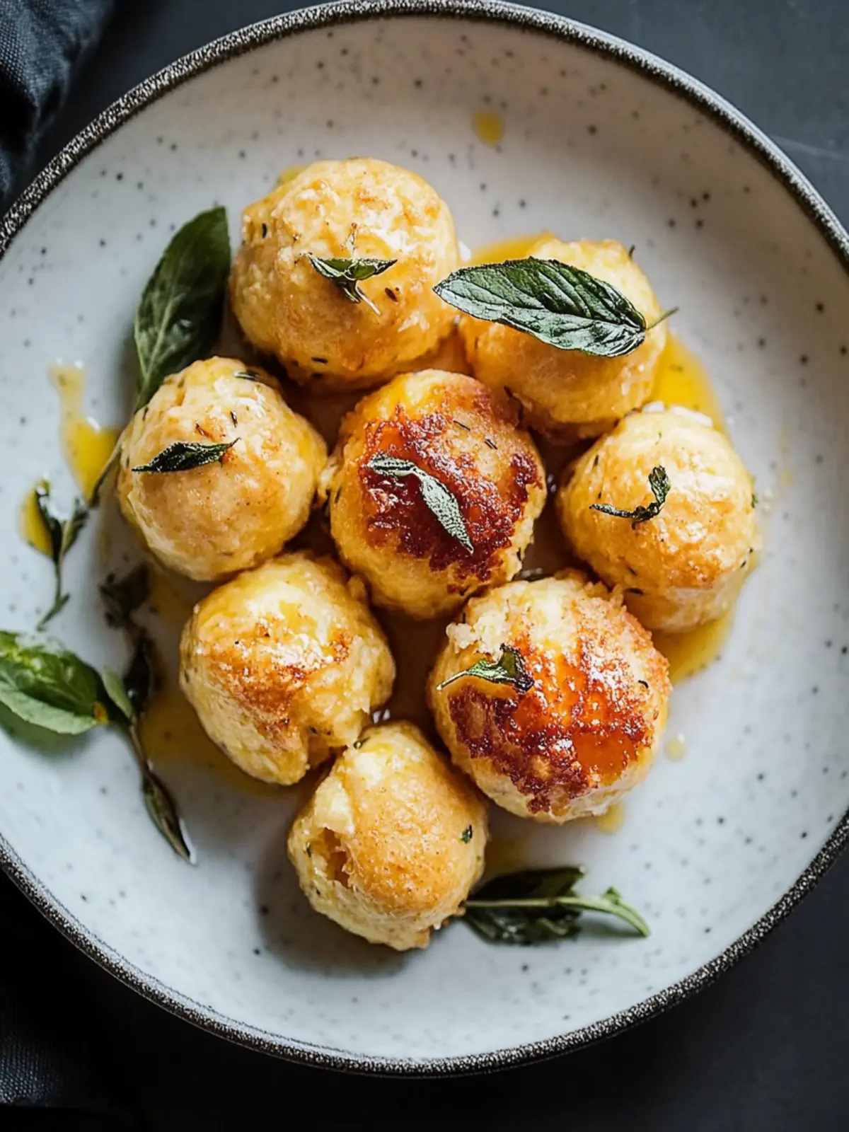 Kürbisknödel mit Salbeibutter