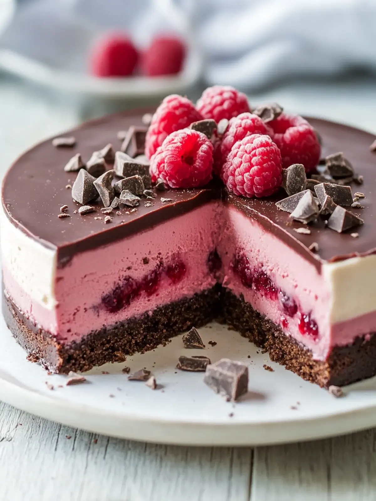 Schokoladen Himbeer Mousse Torte – Einfach & Cremig