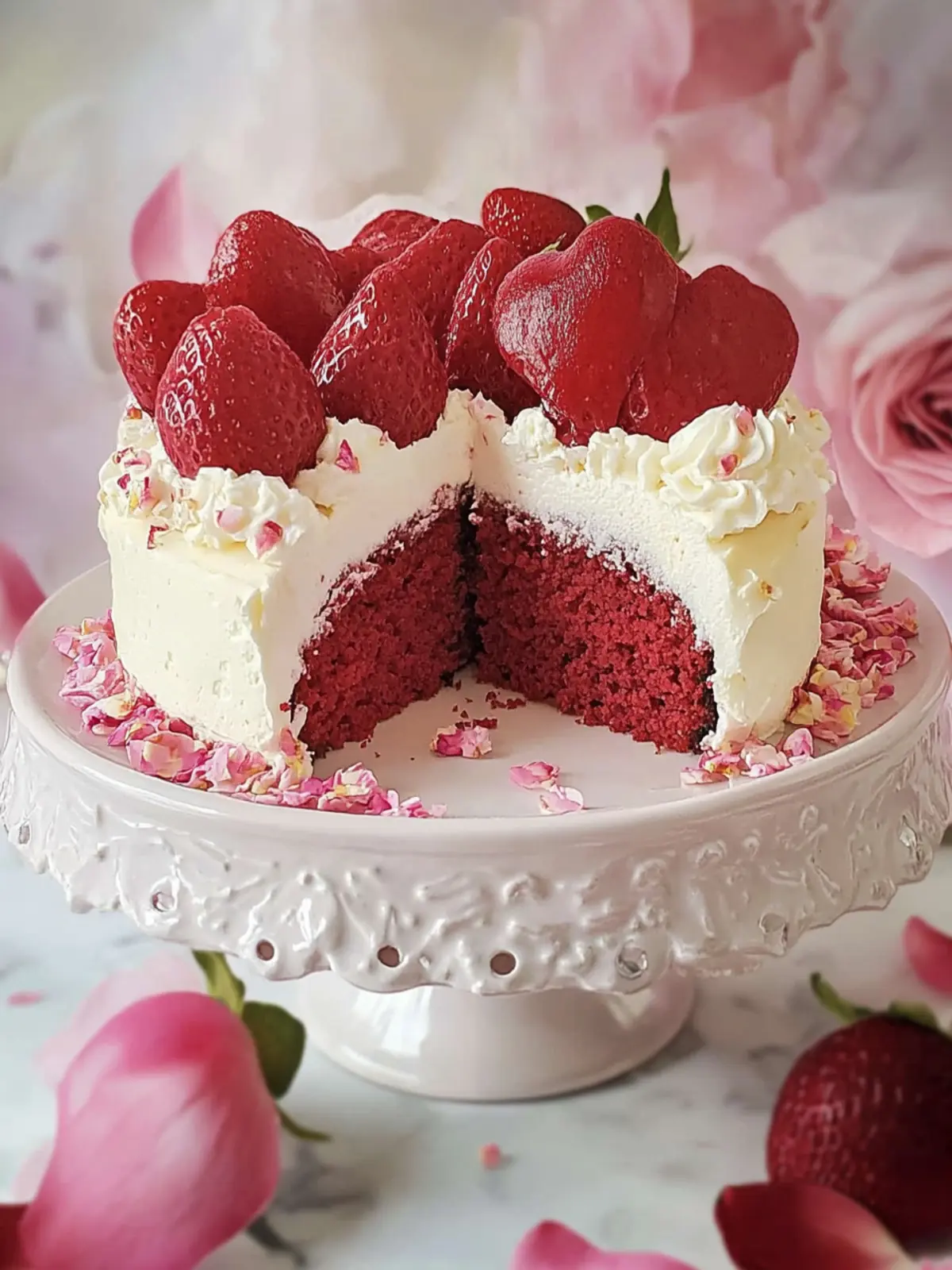 Valentinstag-Überraschungstorte