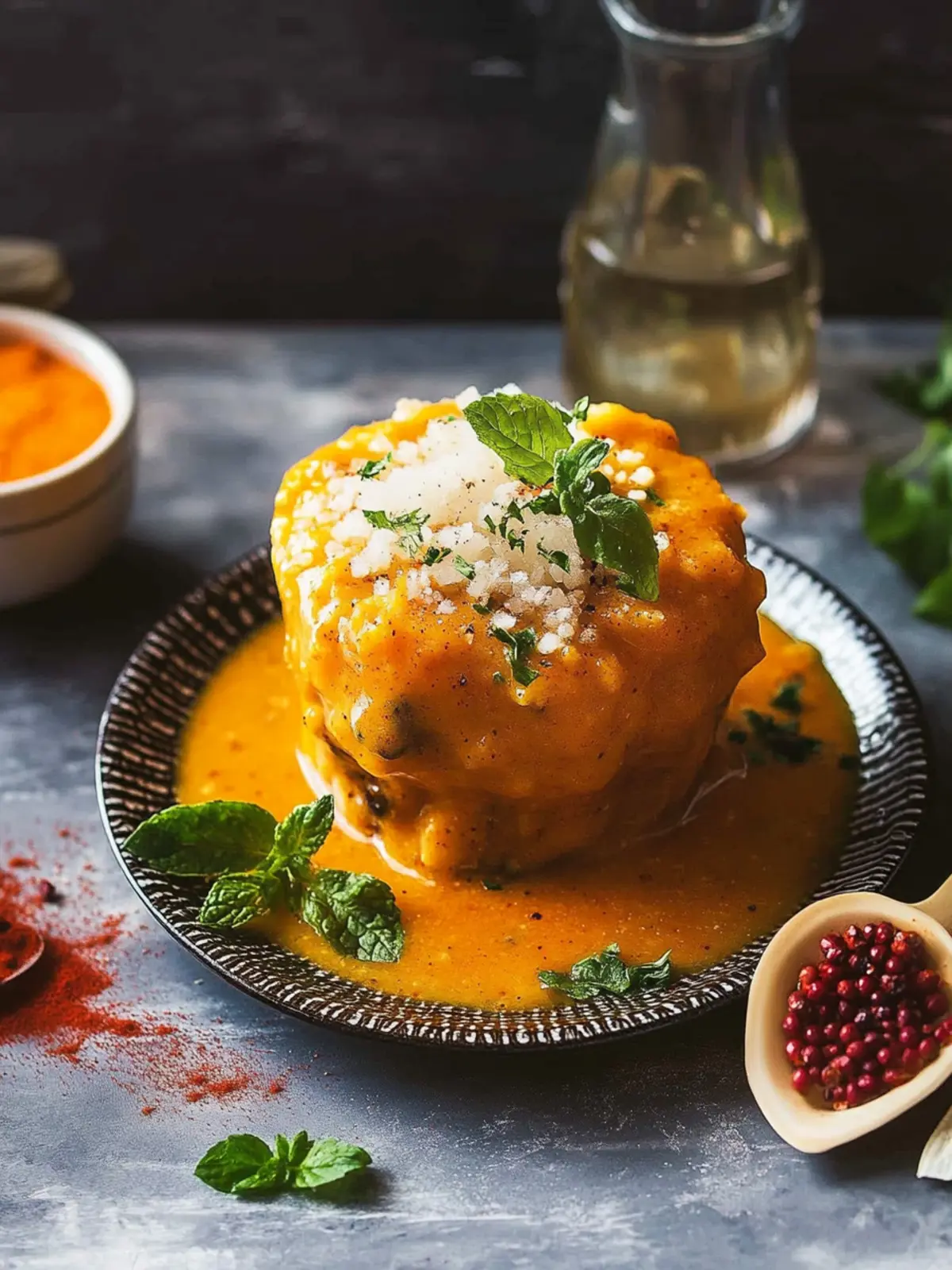 Echtes Hühnchen Paprikasch (Ungarisches Paprikás Csirke)