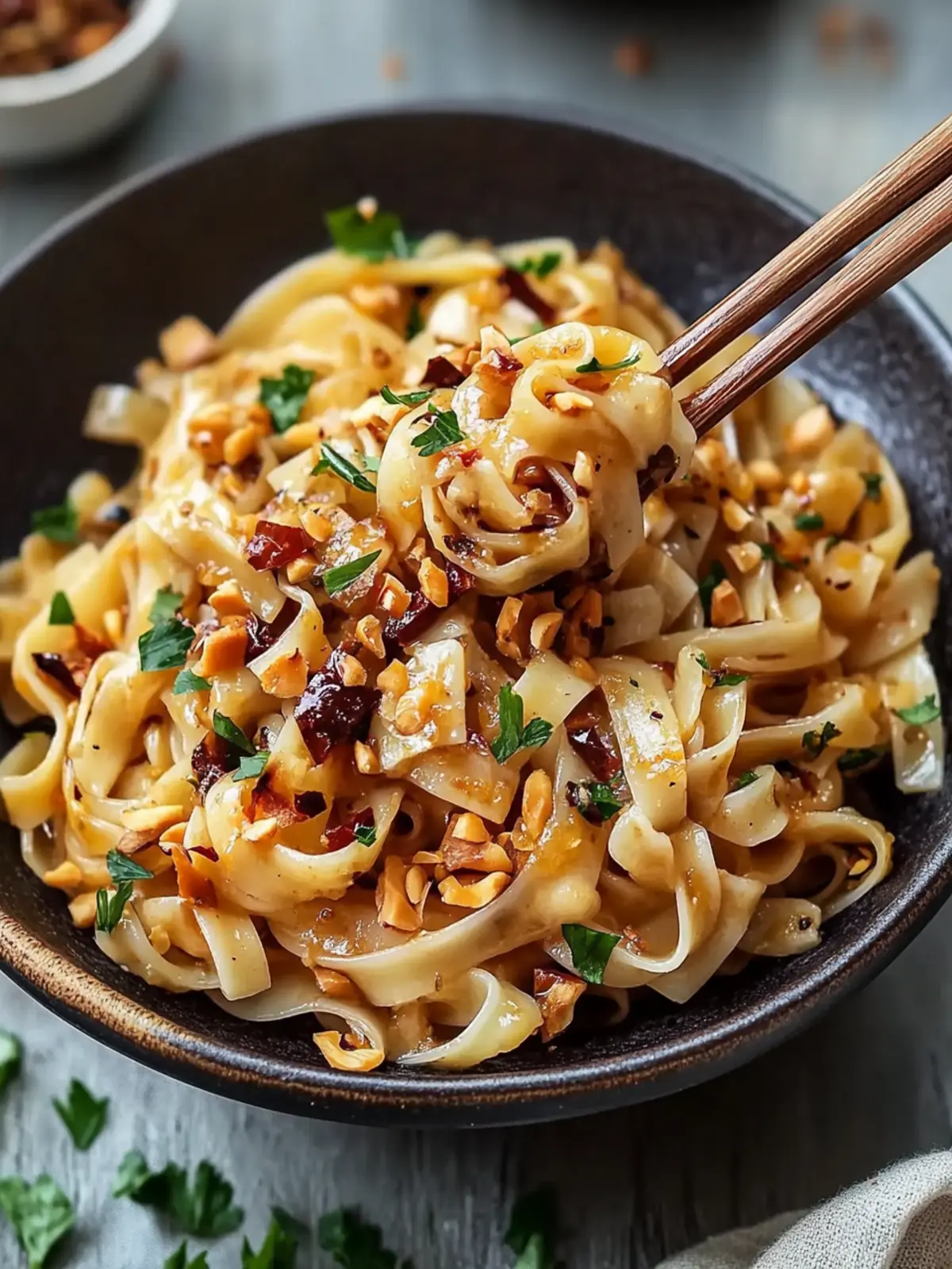 Pasta mit Knoblauch-Chili-Öl, die Ihre Abendessen unter der Woche aufpeppen