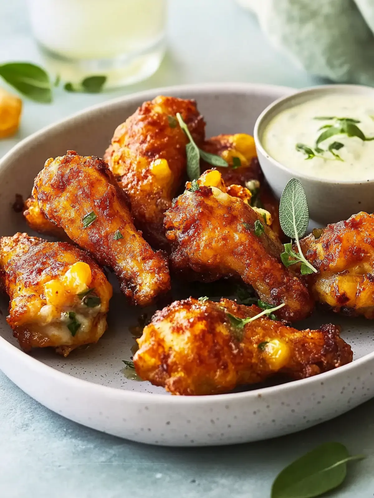 Blumenkohl-Flügel aus dem Airfryer