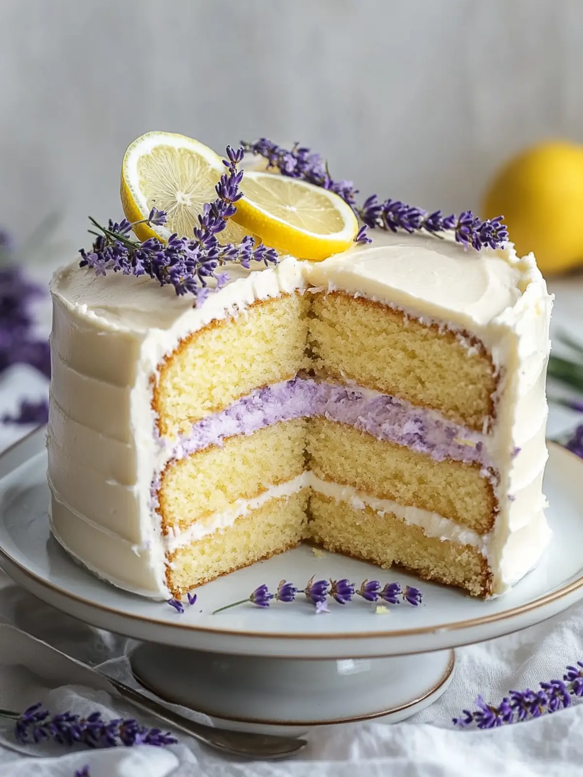 Zitronen-Lavendel-Kuchen
