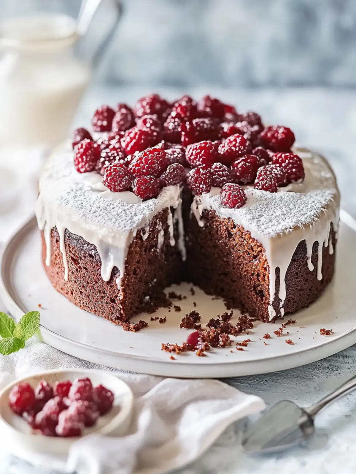 Juicy chocolate cake from the loaf pan