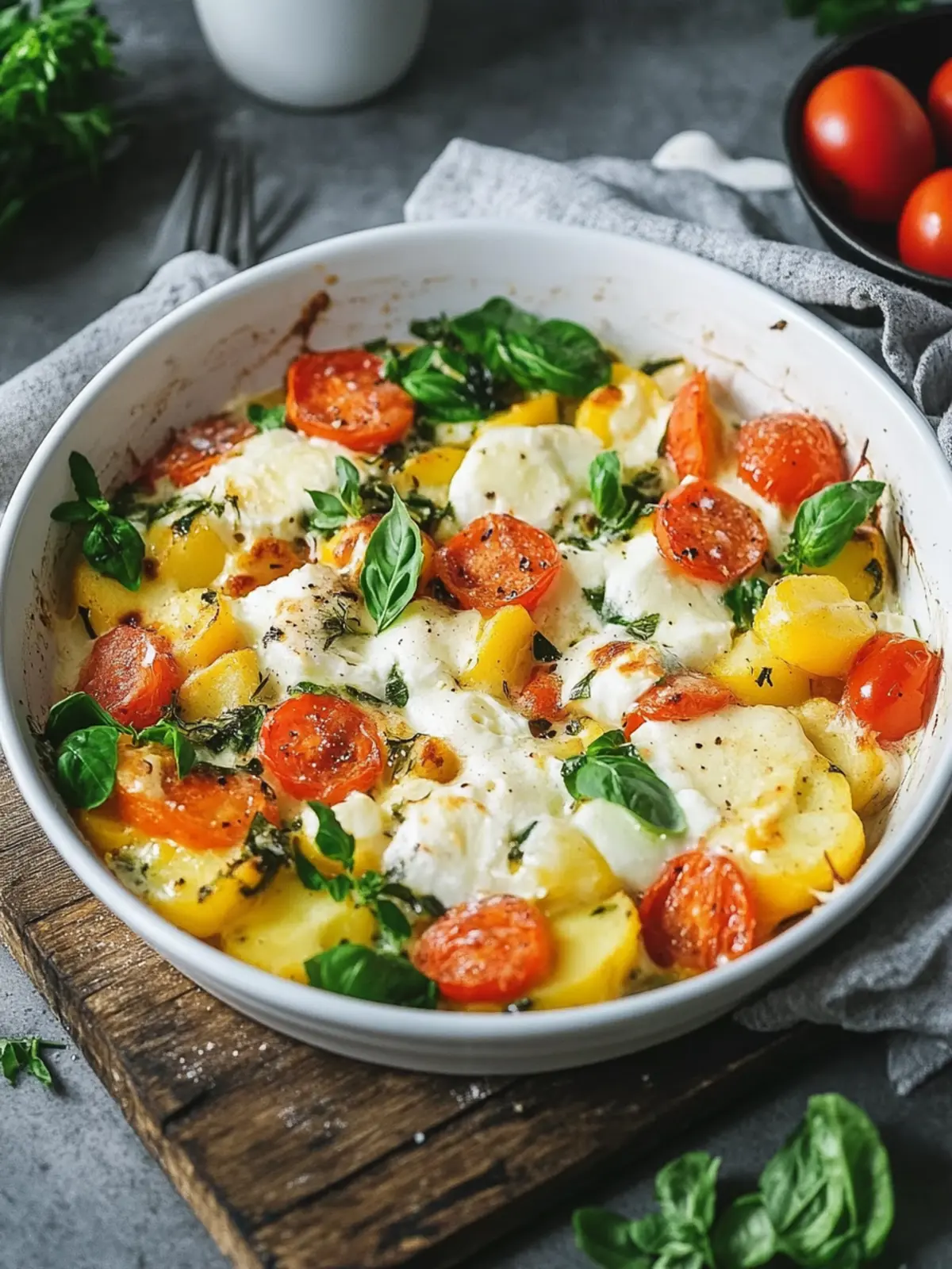 Kartoffelauflauf mit Gemüse