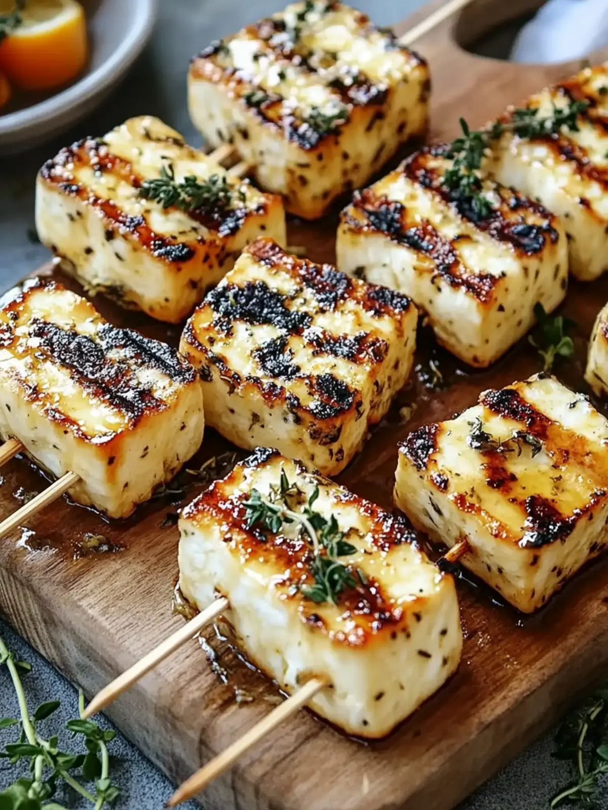 Grilled Halloumi Skewers with Lemon and Thyme: An Incredible Ultimate Recipe for 5 Star Enthusiasts