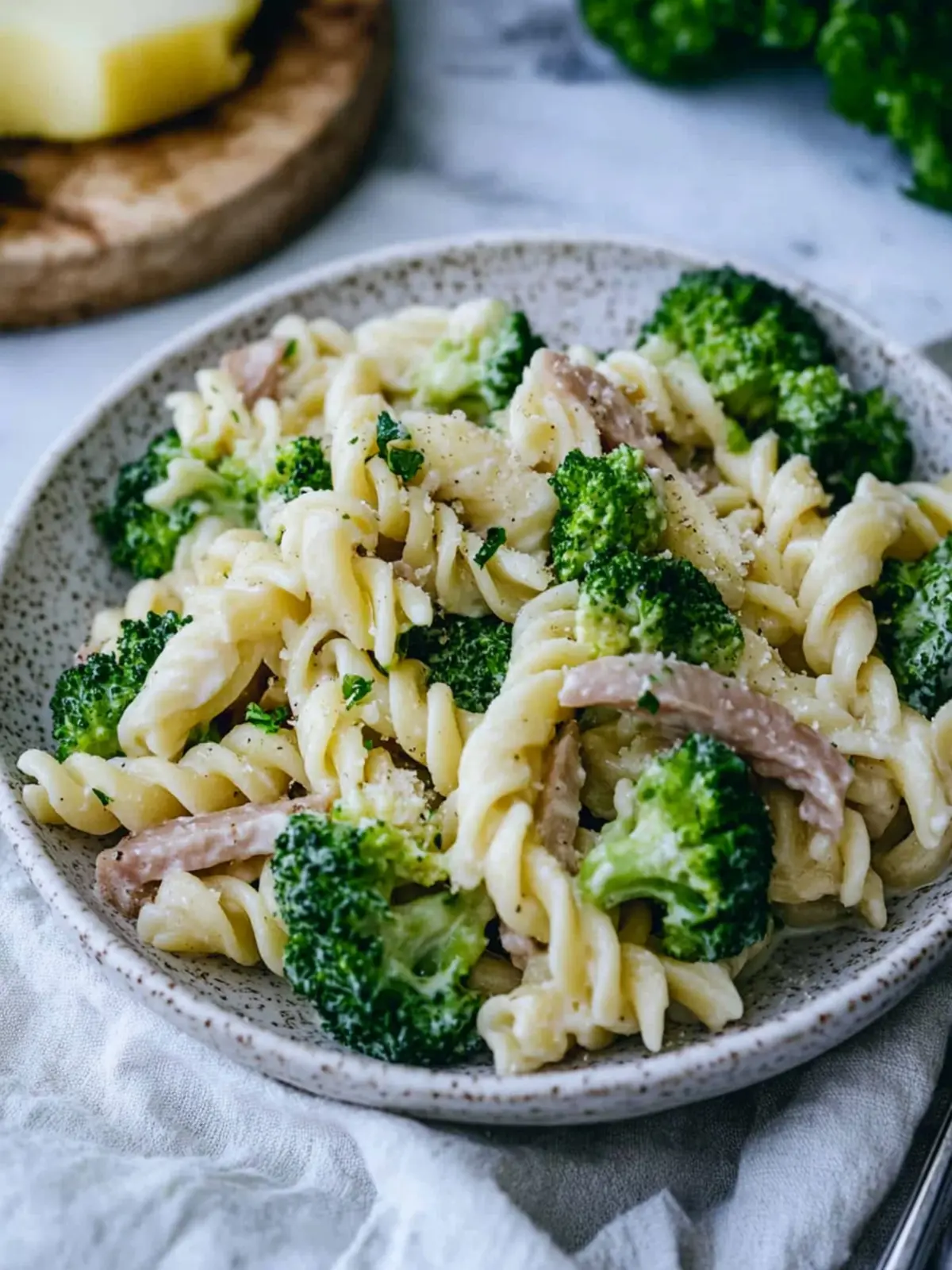 Pasta mit Brokkoli und Schinken