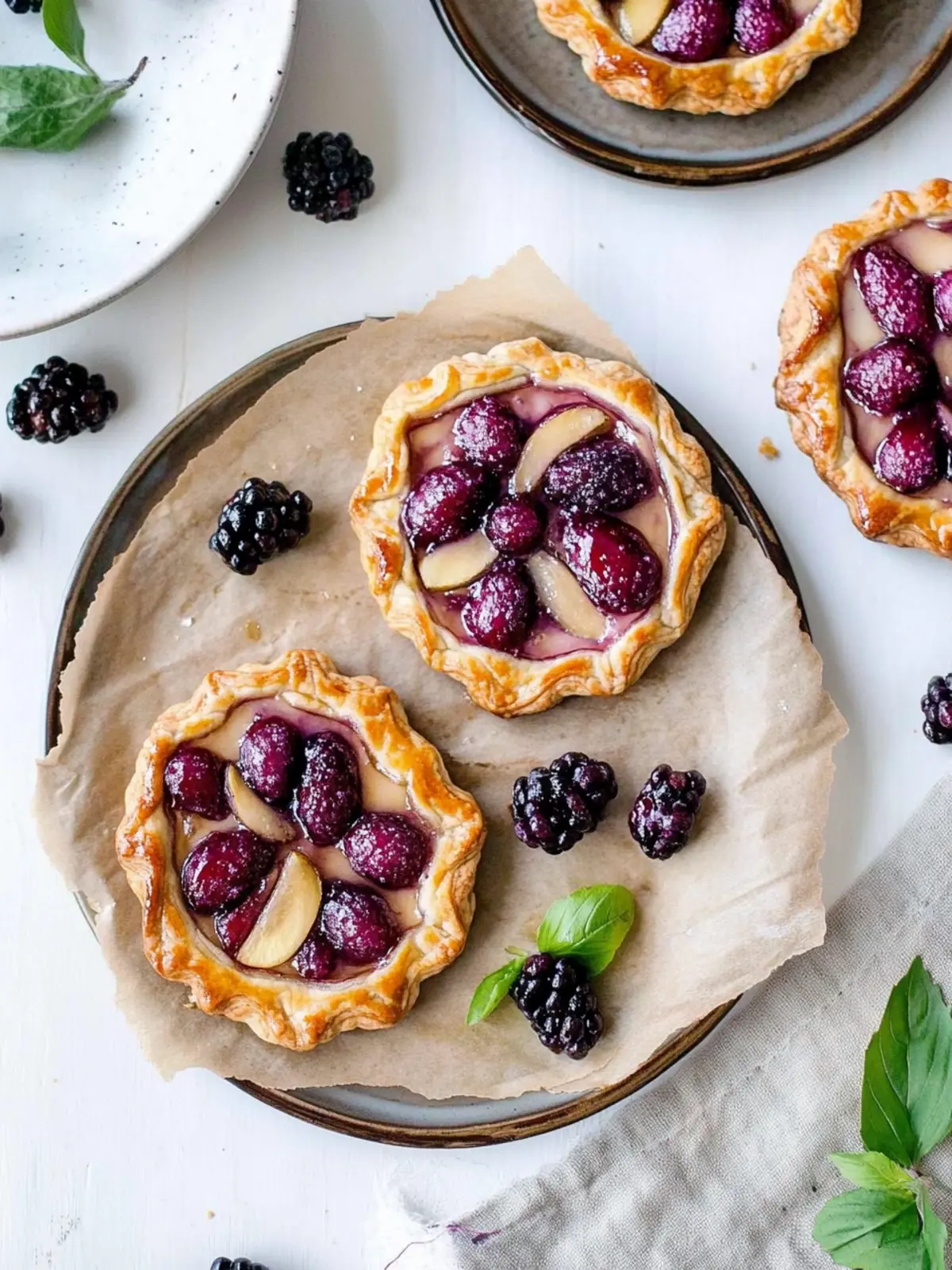 Gesunde Mini Galettes mit Zwetschgen