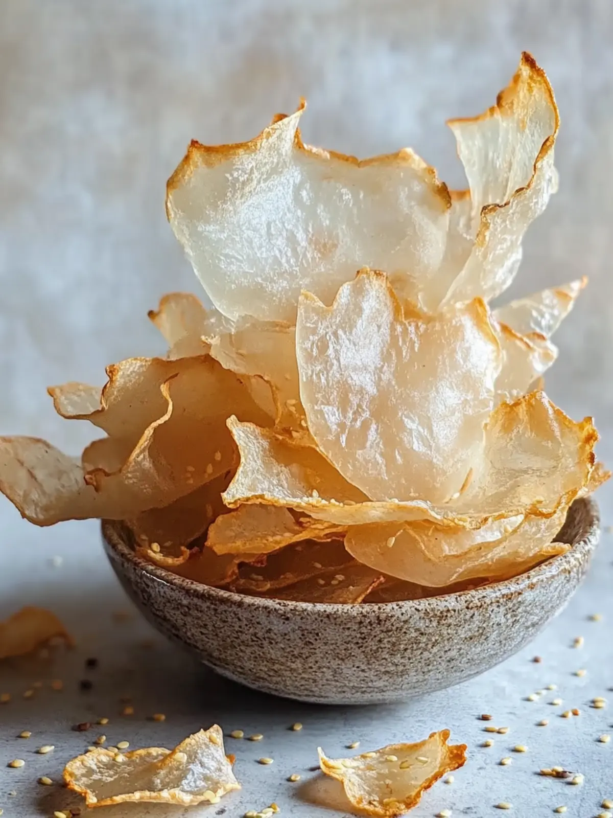 Perfekte Airfryer-Reispapierchips