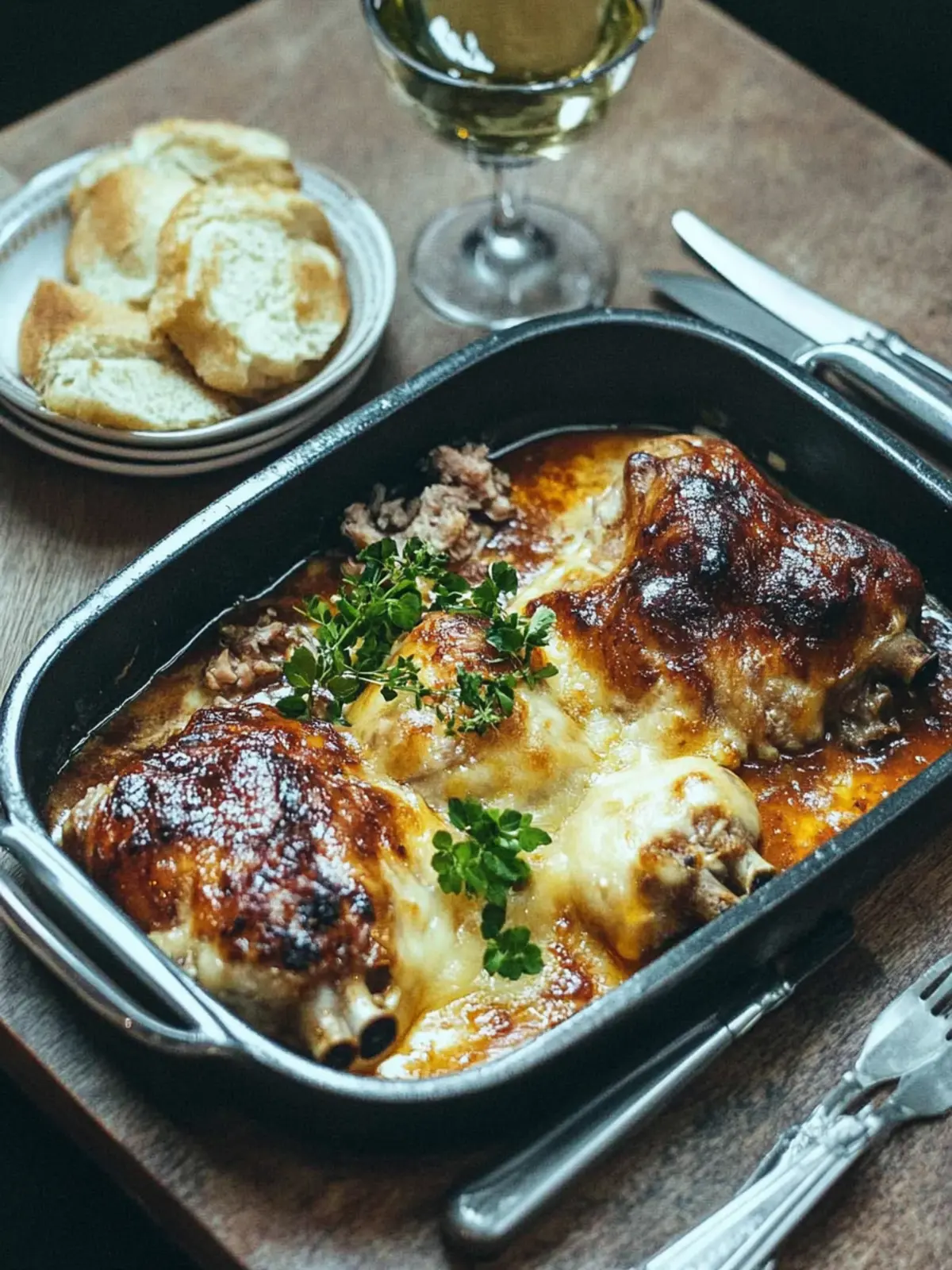 Überbackene Schweinerouladen