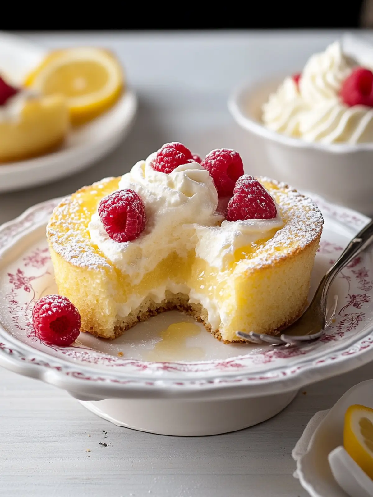 Zitronenpuddingkuchen – Frühstücksrezepte zum Valentinstag