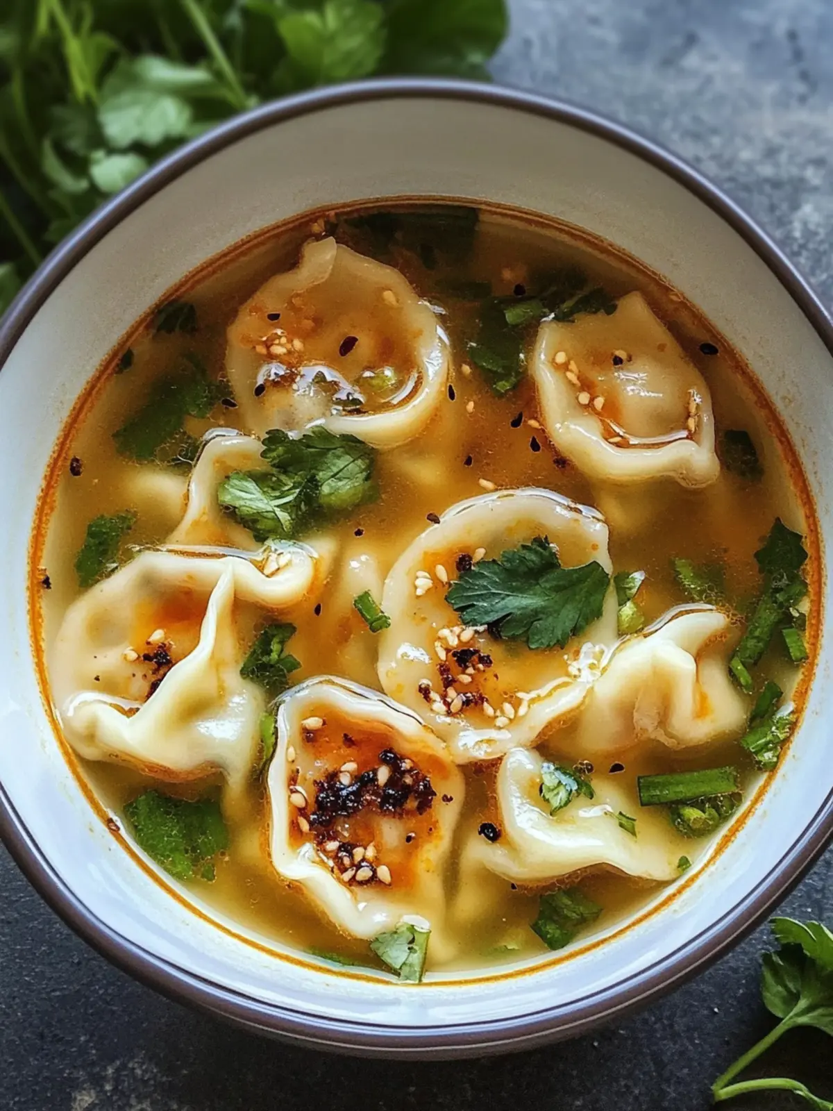 Gyoza-Suppe