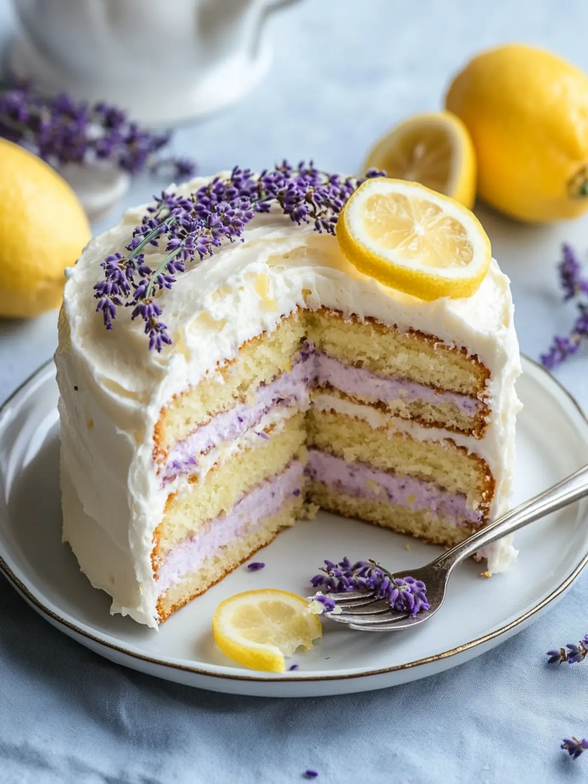 Zitronen-Lavendel-Kuchen