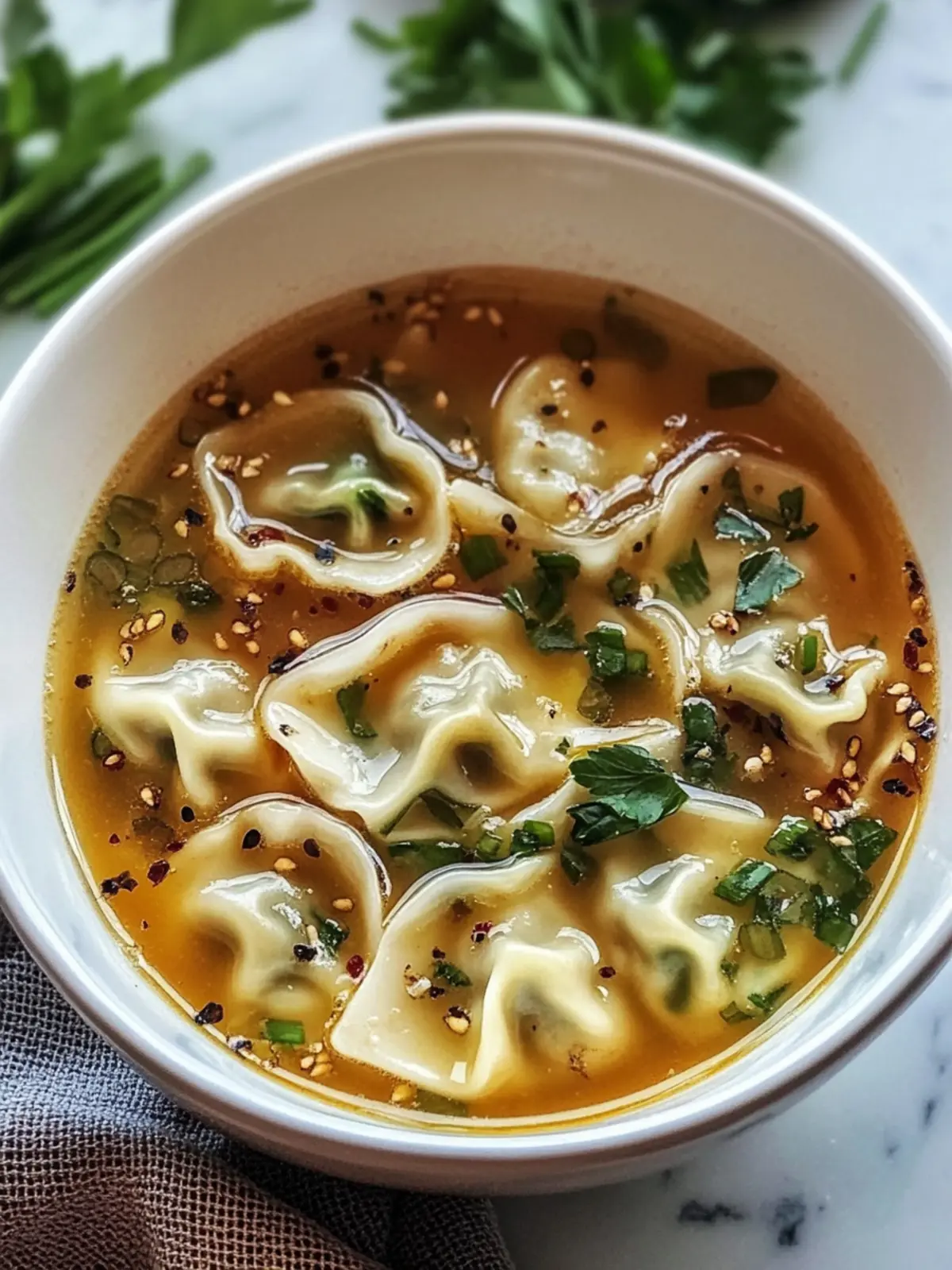Gyoza-Suppe
