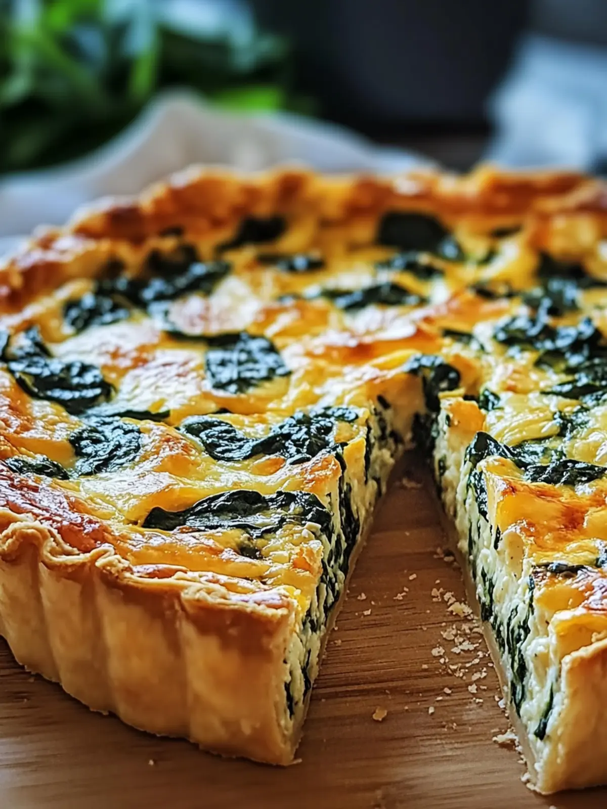 Hüttenkäse Spinat Quiche ohne Boden – Gesund und Lecker