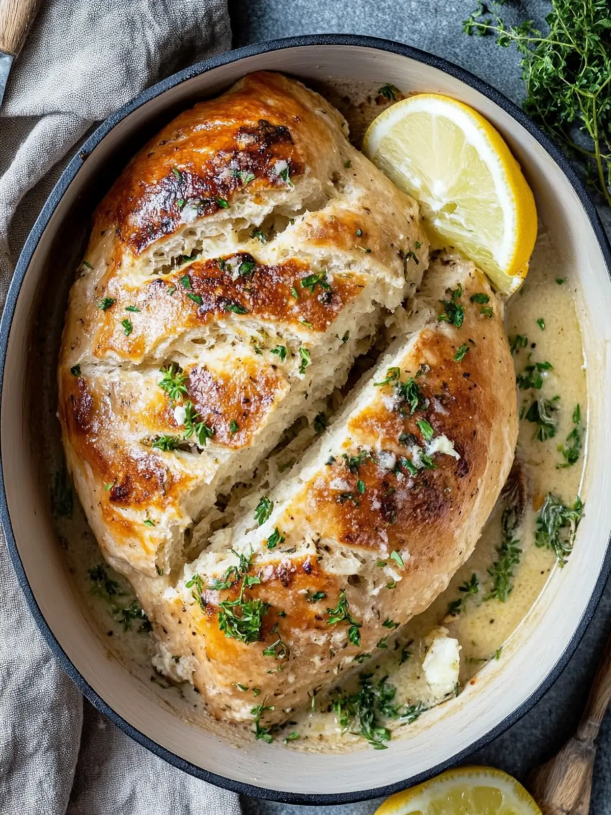 chicken breast in the oven | recipe with creamy sauce