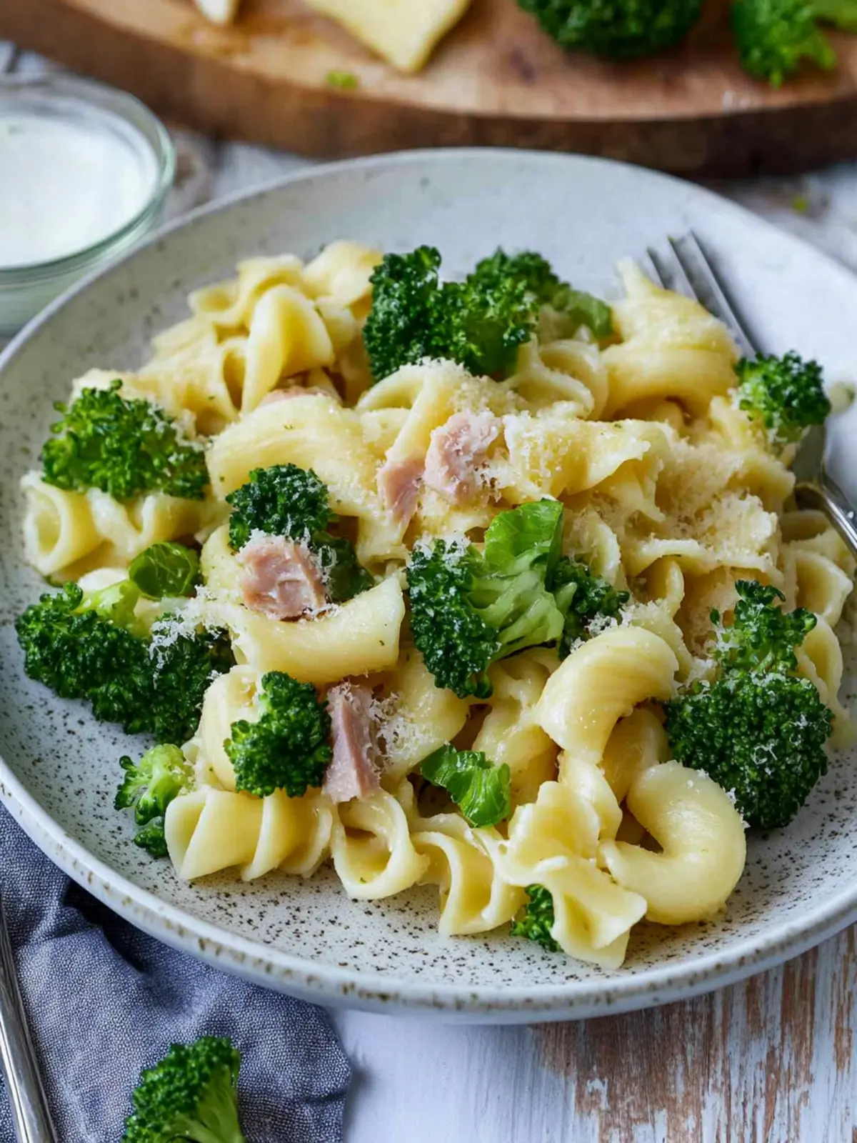 Pasta mit Brokkoli und Schinken