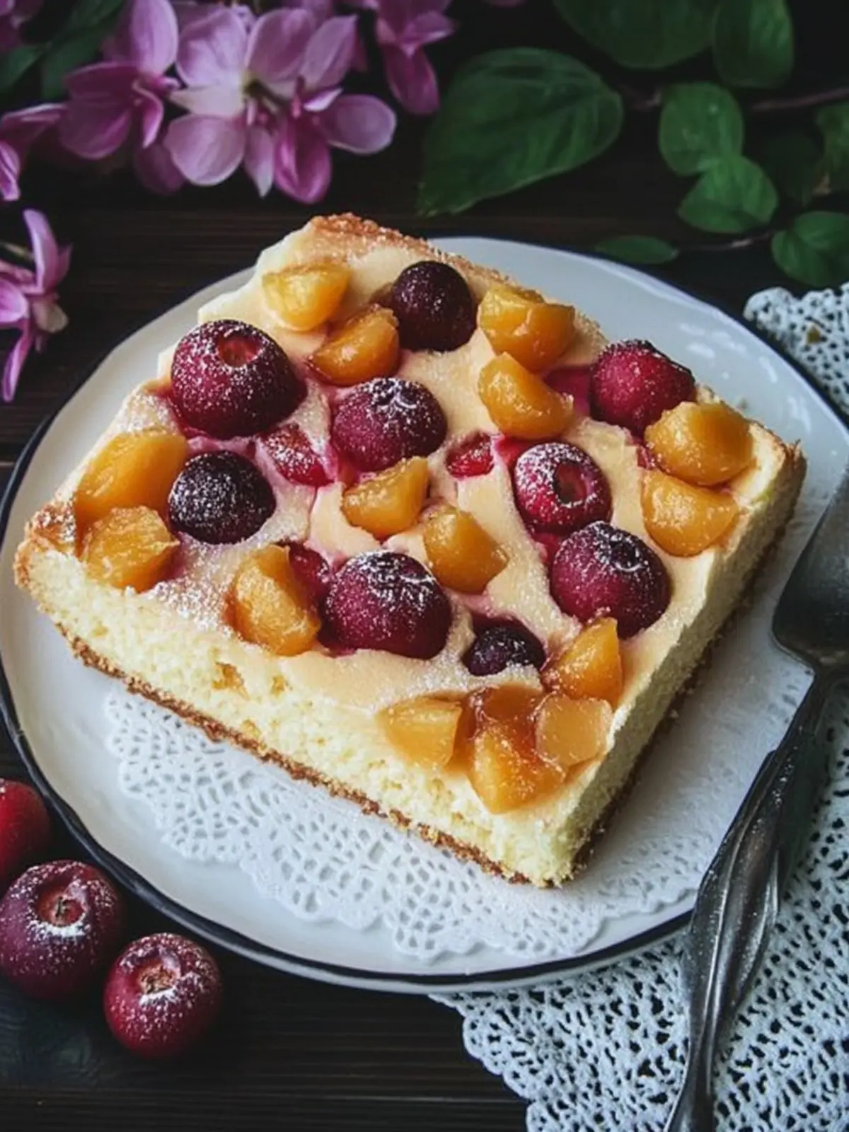 Blechkuchen mit Marillen