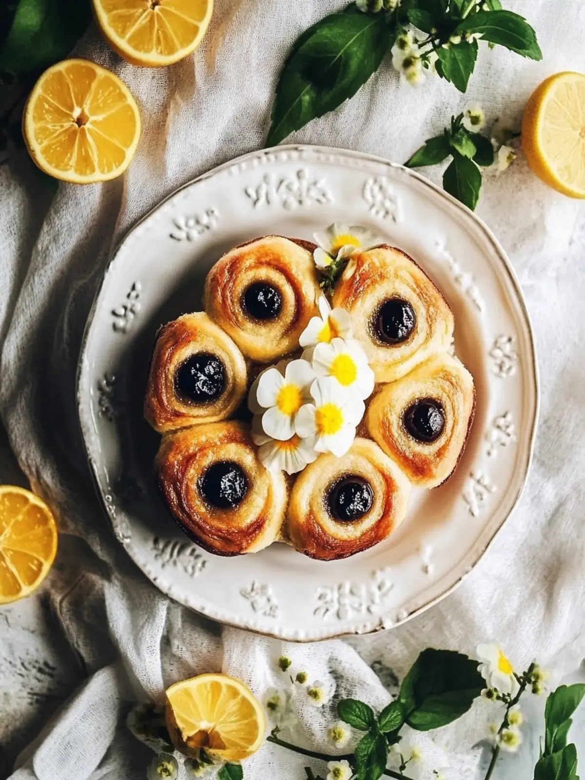 Rosinen-Zimtschnecken-Kranz