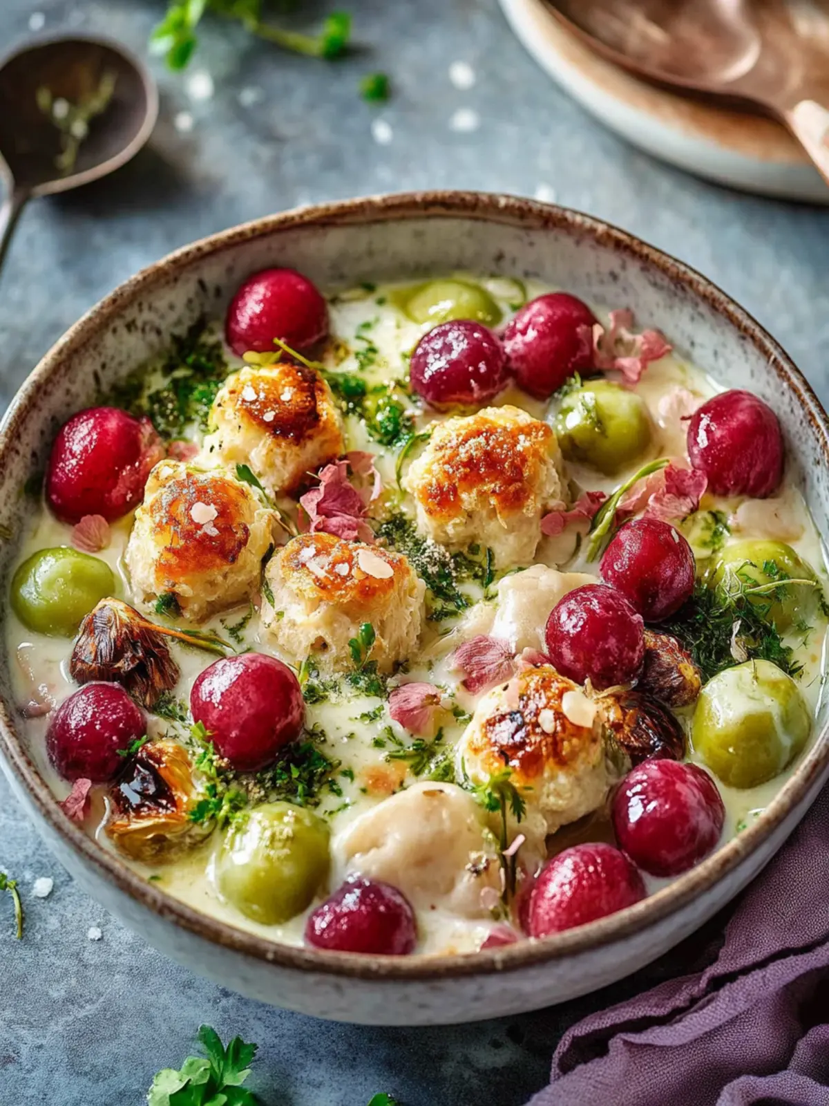 Rosenkohleintopf mit Hackbällchen Rezept